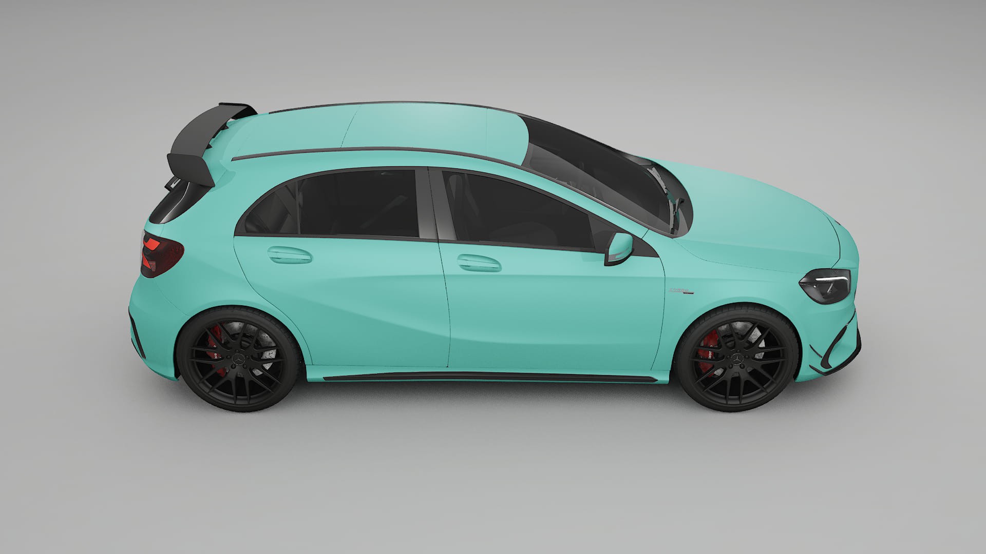 Mercedes A45 AMG W176 TPU Lackskyddsfilm | FROST Färgskiftande PPF – Komplett Förskuret Kit