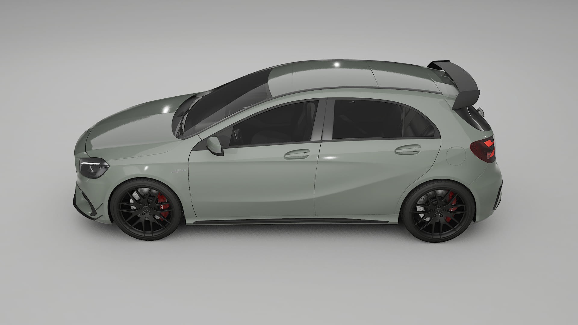 Mercedes A45 AMG W176 TPU Lackskyddsfilm | SLATE Färgskiftande PPF – Komplett Förskuret Kit