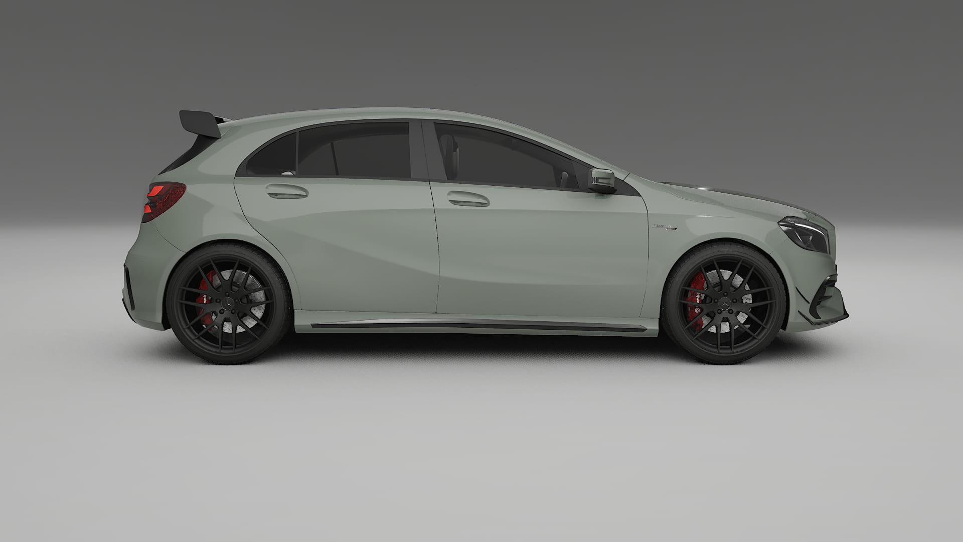 Mercedes A45 AMG W176 TPU Lackskyddsfilm | SLATE Färgskiftande PPF – Komplett Förskuret Kit