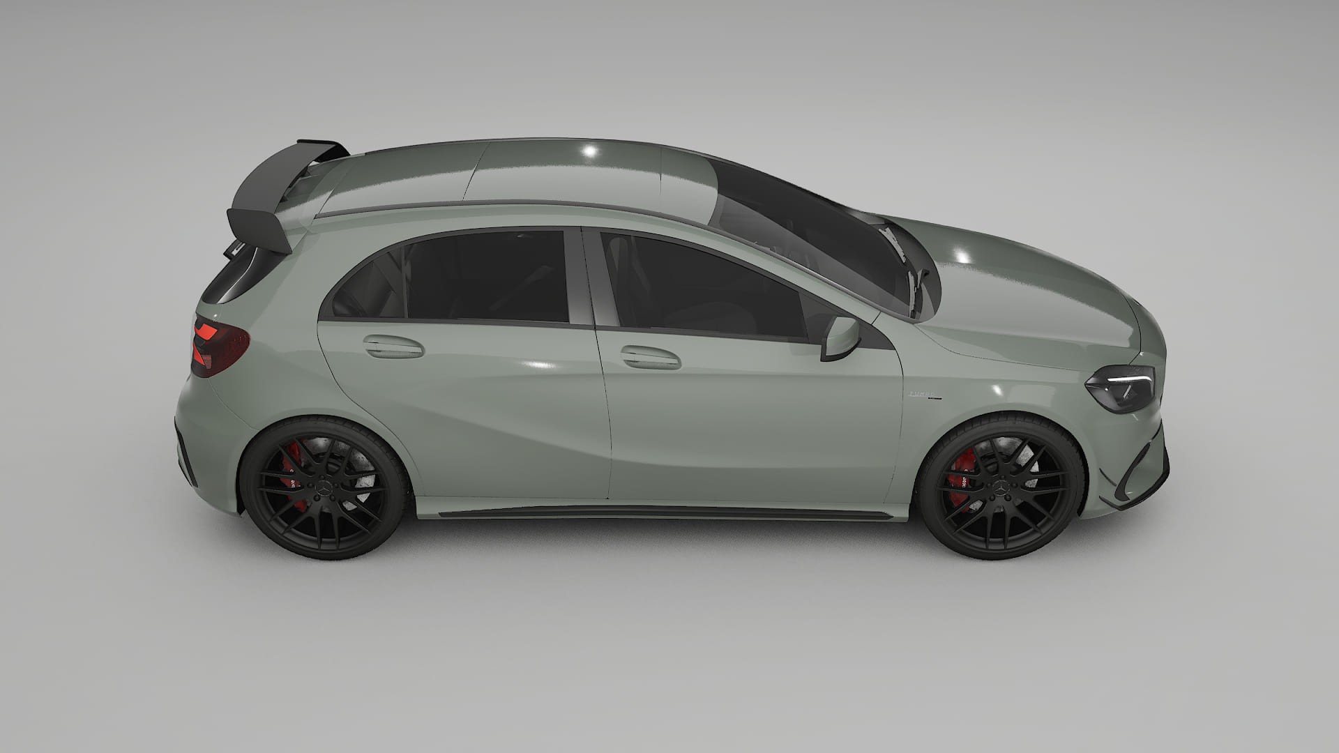 Mercedes A45 AMG W176 TPU Lackskyddsfilm | SLATE Färgskiftande PPF – Komplett Förskuret Kit