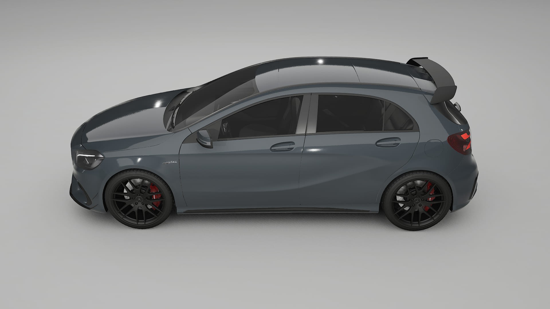 Mercedes A45 AMG W176 TPU Lackskyddsfilm | GRANITE Färgskiftande PPF – Komplett Förskuret Kit