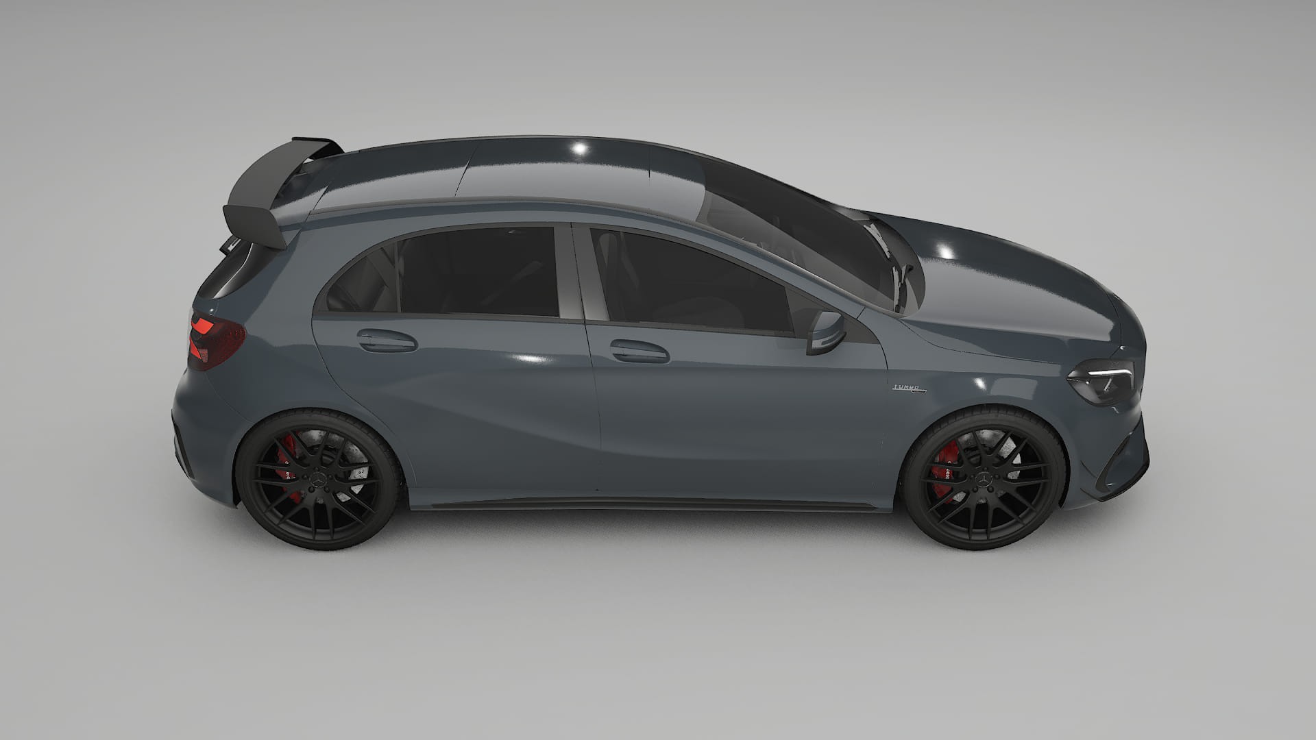 Mercedes A45 AMG W176 TPU Lackskyddsfilm | GRANITE Färgskiftande PPF – Komplett Förskuret Kit