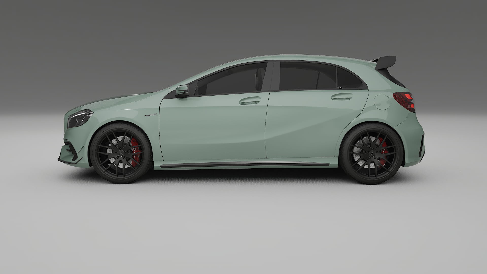 Mercedes A45 AMG W176 TPU Lackskyddsfilm | CINDER Färgskiftande PPF – Komplett Förskuret Kit