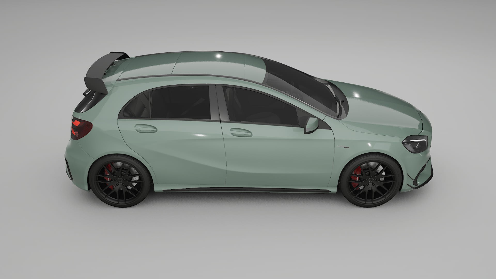 Mercedes A45 AMG W176 TPU Lackskyddsfilm | CINDER Färgskiftande PPF – Komplett Förskuret Kit