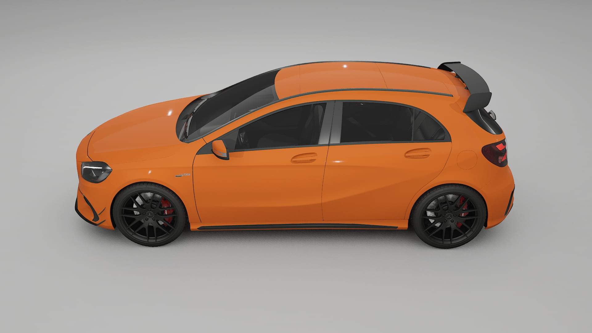 Mercedes A45 AMG W176 TPU Lackskyddsfilm | ROCKET Färgskiftande PPF – Komplett Förskuret Kit