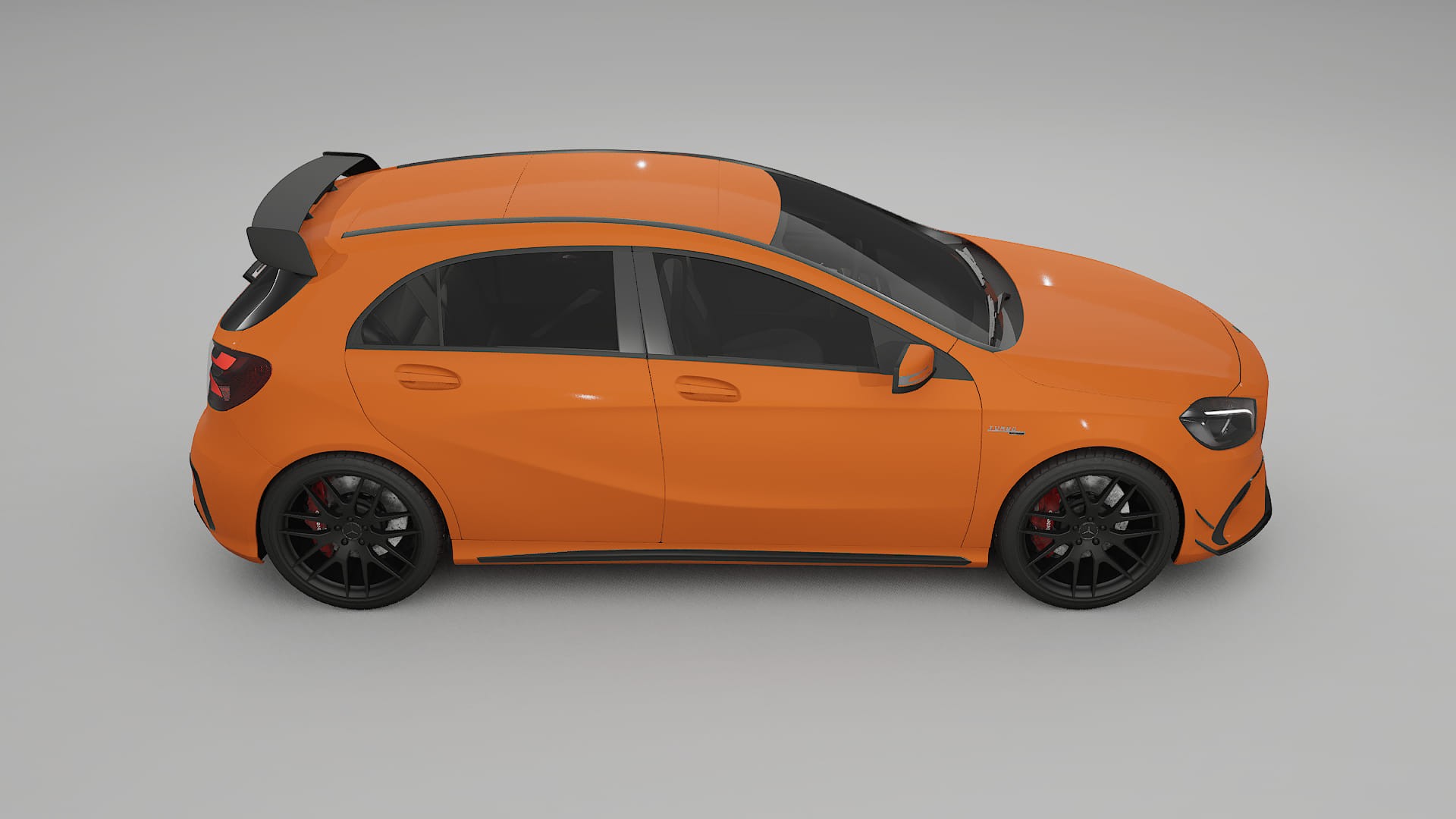 Mercedes A45 AMG W176 TPU Lackskyddsfilm | ROCKET Färgskiftande PPF – Komplett Förskuret Kit