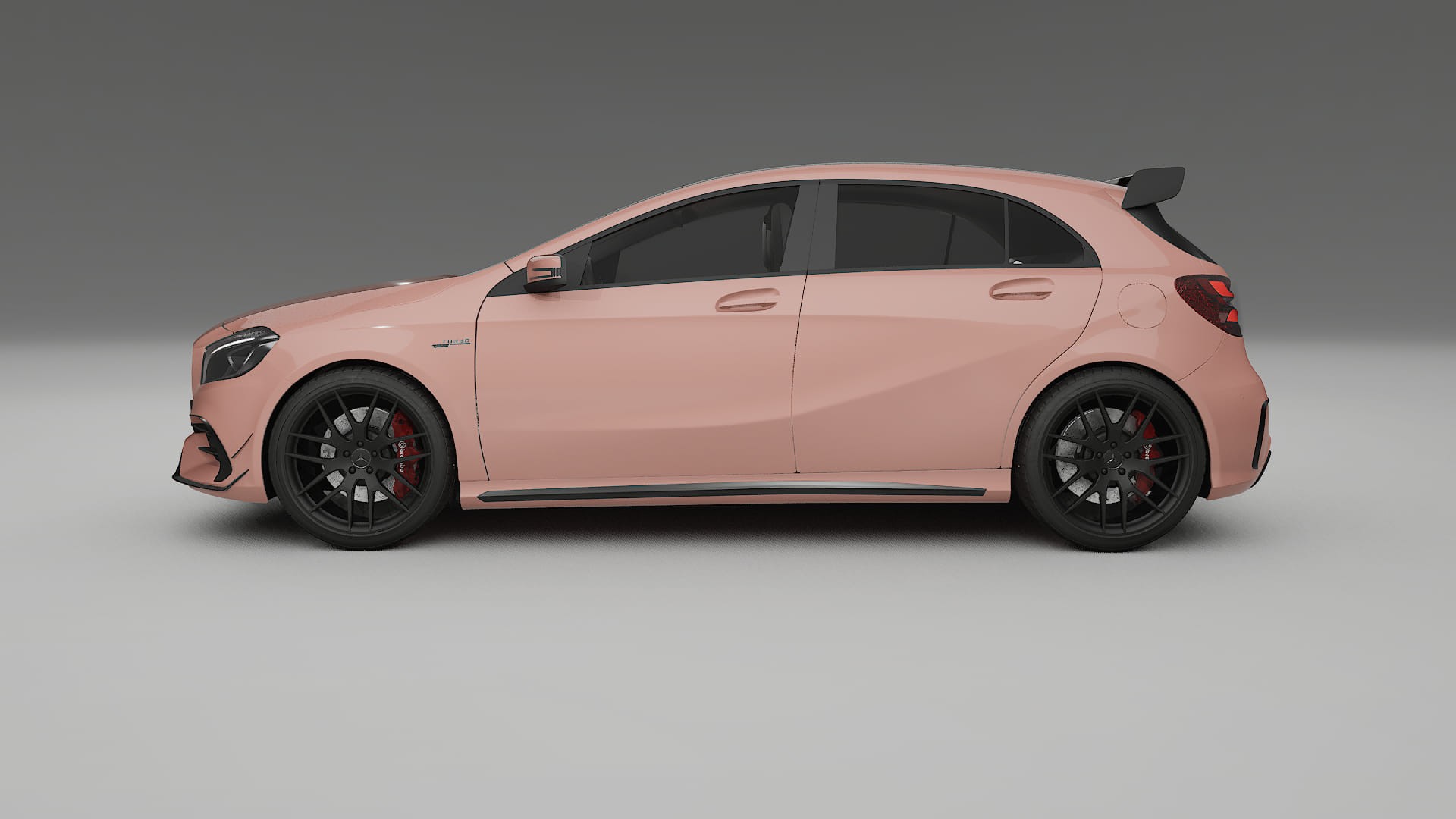 Mercedes A45 AMG W176 TPU Lackskyddsfilm | BLUSH Färgskiftande PPF – Komplett Förskuret Kit