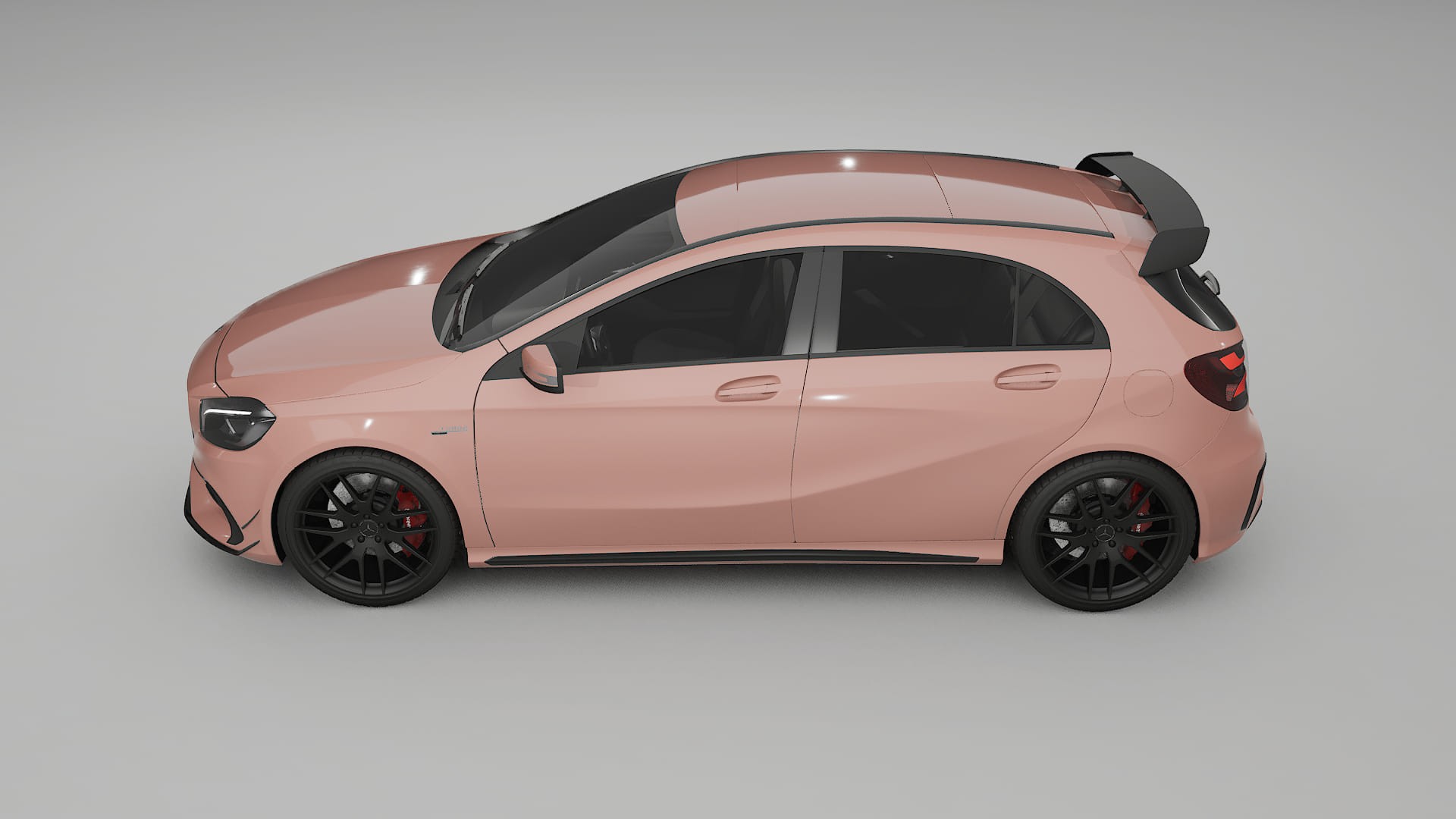 Mercedes A45 AMG W176 TPU Lackskyddsfilm | BLUSH Färgskiftande PPF – Komplett Förskuret Kit