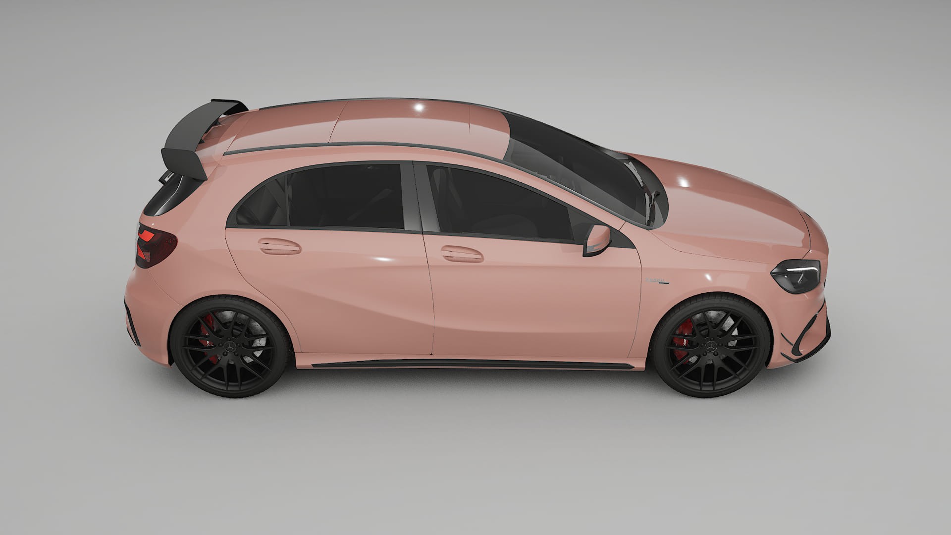 Mercedes A45 AMG W176 TPU Lackskyddsfilm | BLUSH Färgskiftande PPF – Komplett Förskuret Kit