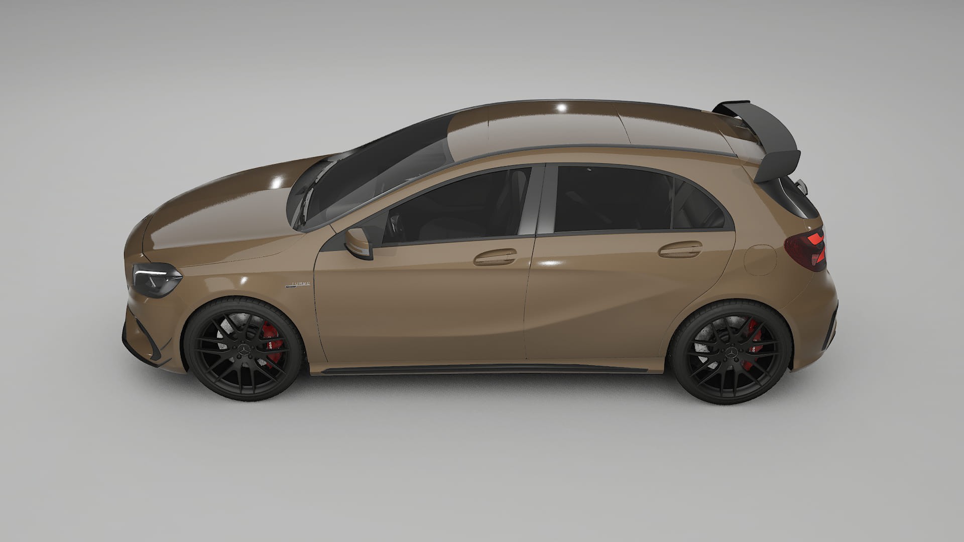 Mercedes A45 AMG W176 TPU Lackskyddsfilm | SAHARA Färgskiftande PPF – Komplett Förskuret Kit