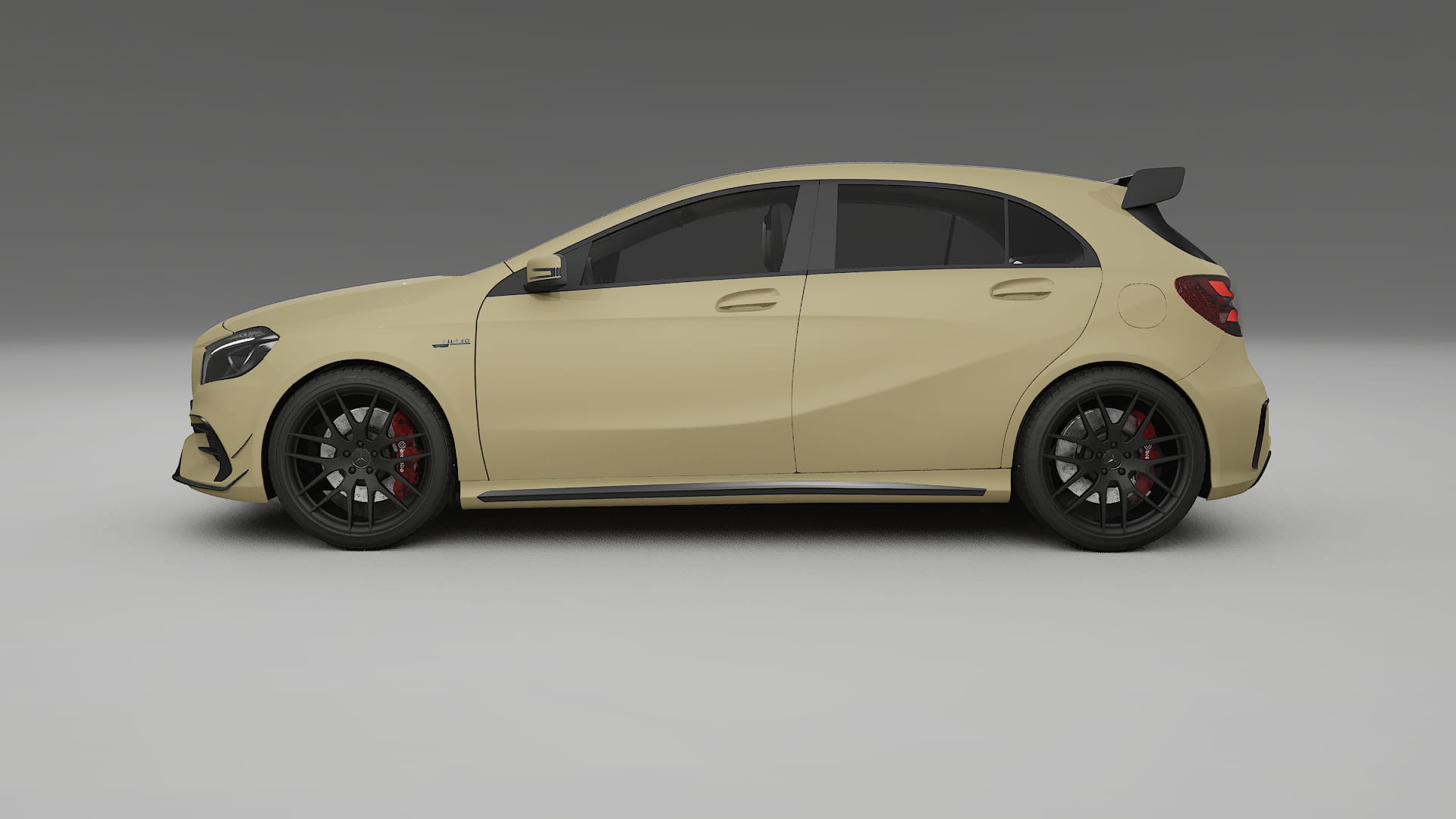 Mercedes A45 AMG W176 TPU Lackskyddsfilm | SAND Färgskiftande PPF – Komplett Förskuret Kit