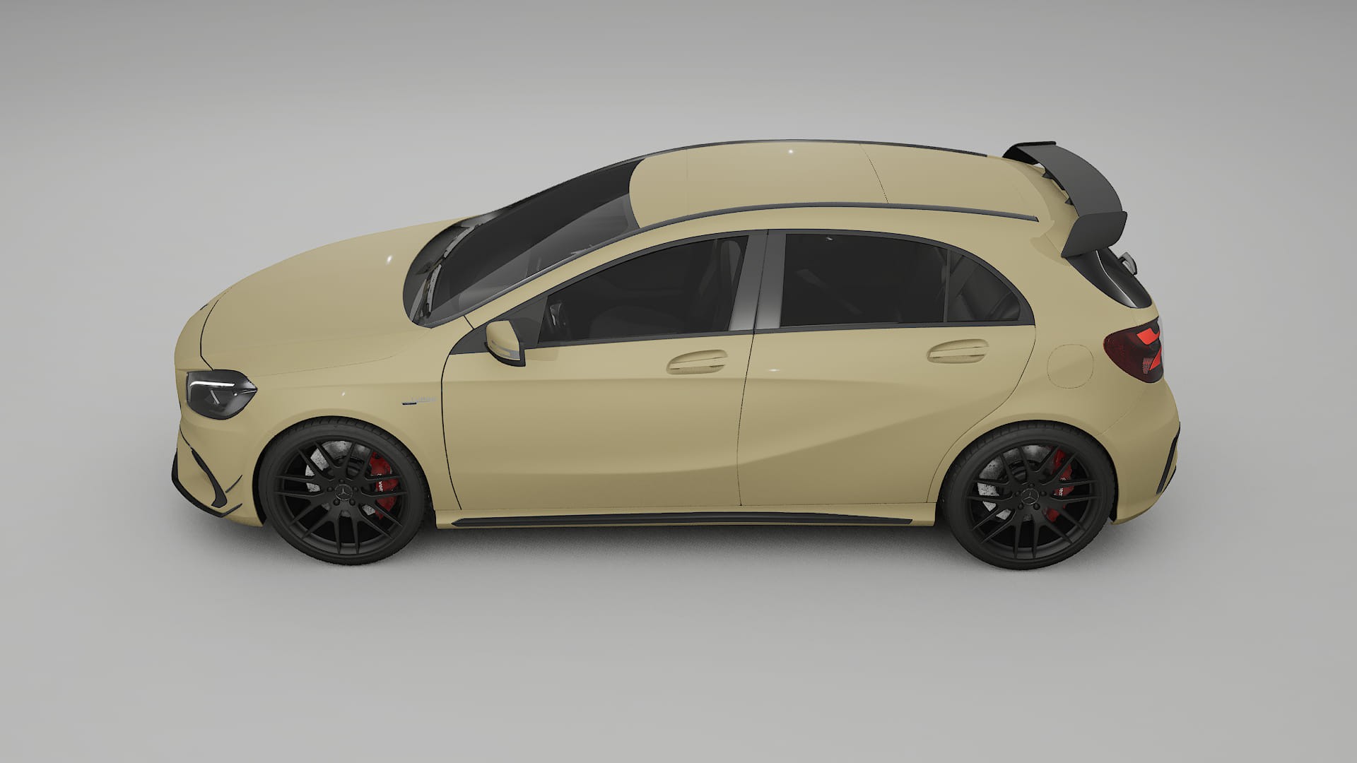 Mercedes A45 AMG W176 TPU Lackskyddsfilm | SAND Färgskiftande PPF – Komplett Förskuret Kit