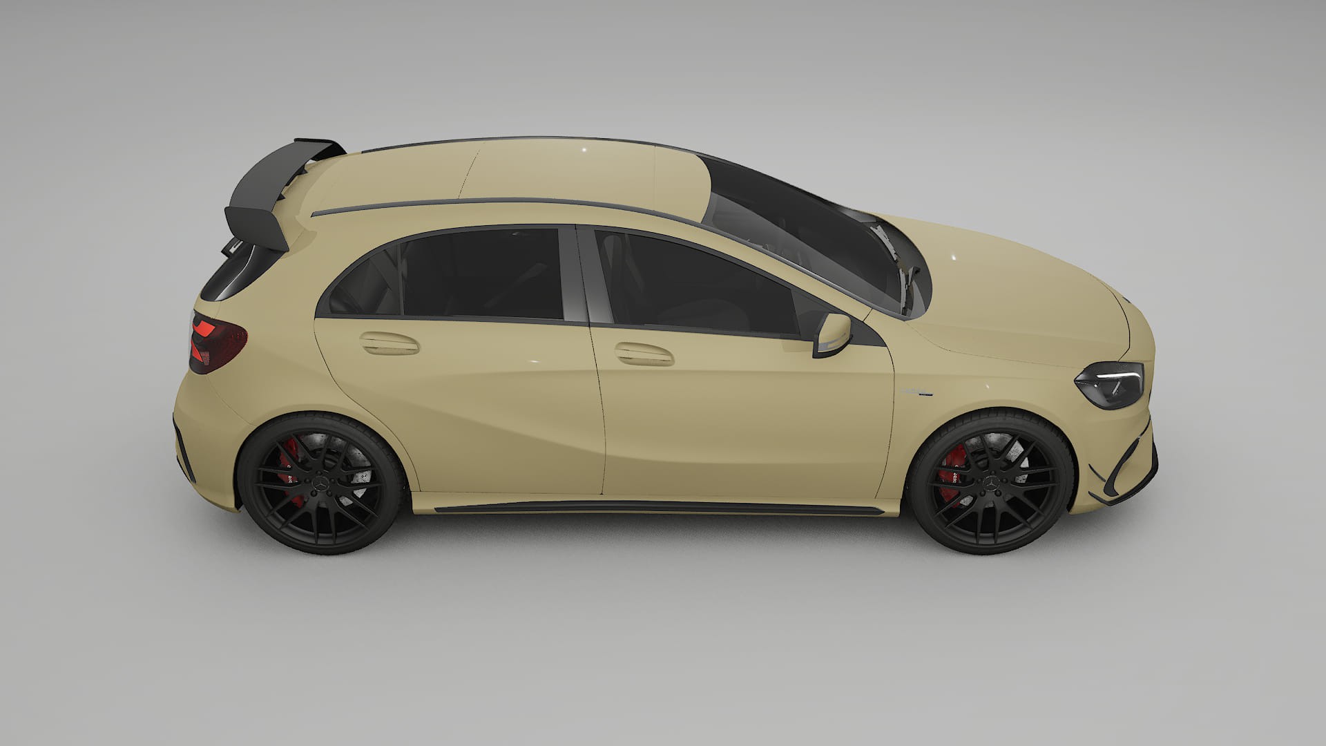 Mercedes A45 AMG W176 TPU Lackskyddsfilm | SAND Färgskiftande PPF – Komplett Förskuret Kit