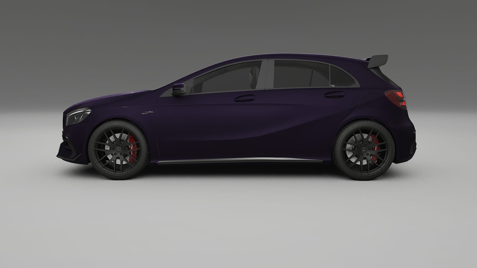 Mercedes A45 AMG W176 TPU Lackskyddsfilm | VIOLET Färgskiftande PPF – Komplett Förskuret Kit