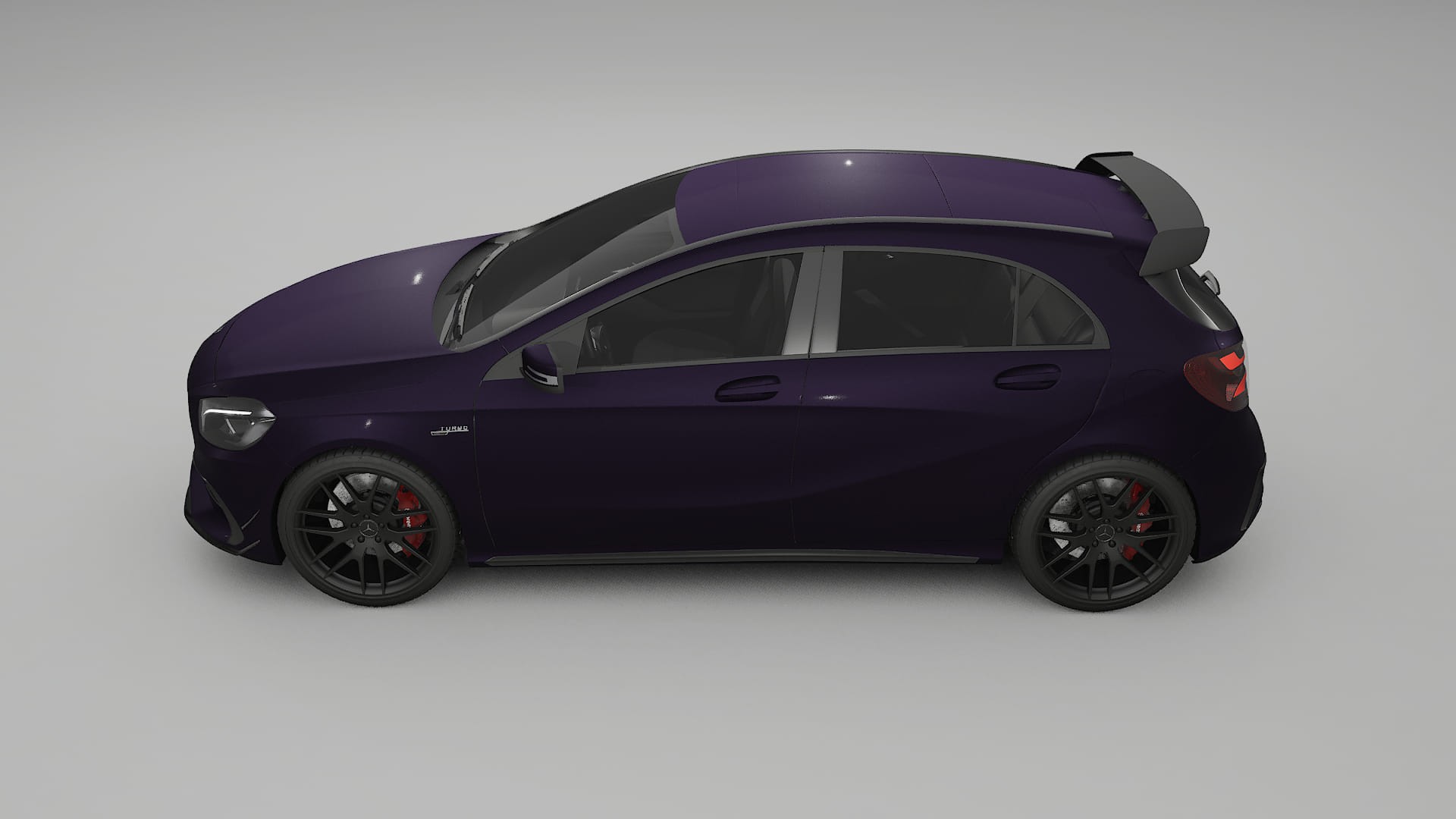 Mercedes A45 AMG W176 TPU Lackskyddsfilm | VIOLET Färgskiftande PPF – Komplett Förskuret Kit