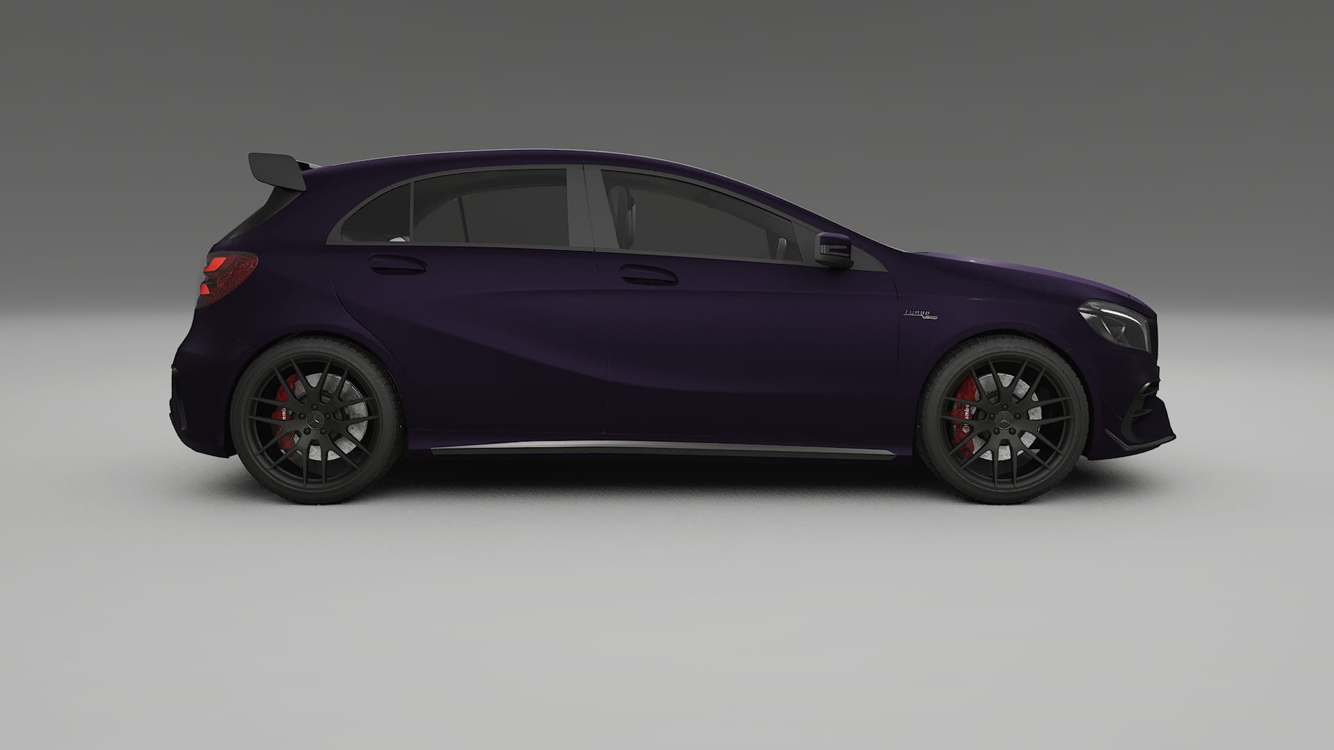 Mercedes A45 AMG W176 TPU Lackskyddsfilm | VIOLET Färgskiftande PPF – Komplett Förskuret Kit