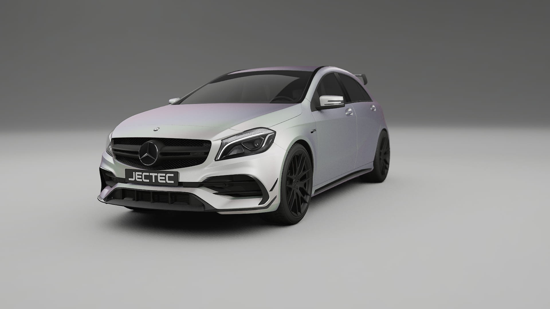 Mercedes A45 AMG W176 TPU Lackskyddsfilm | NEBULA Färgskiftande PPF – Komplett Förskuret Kit