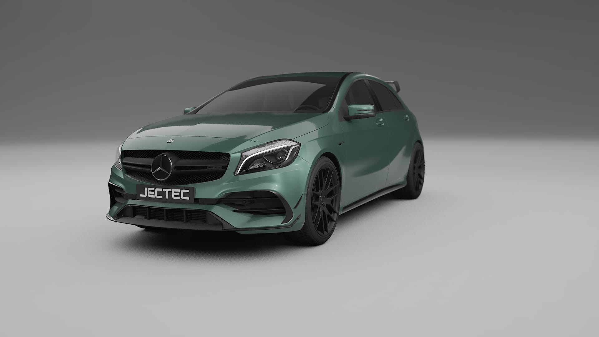 Mercedes A45 AMG W176 TPU Lackskyddsfilm | EVERGREEN Färgskiftande PPF – Komplett Förskuret Kit