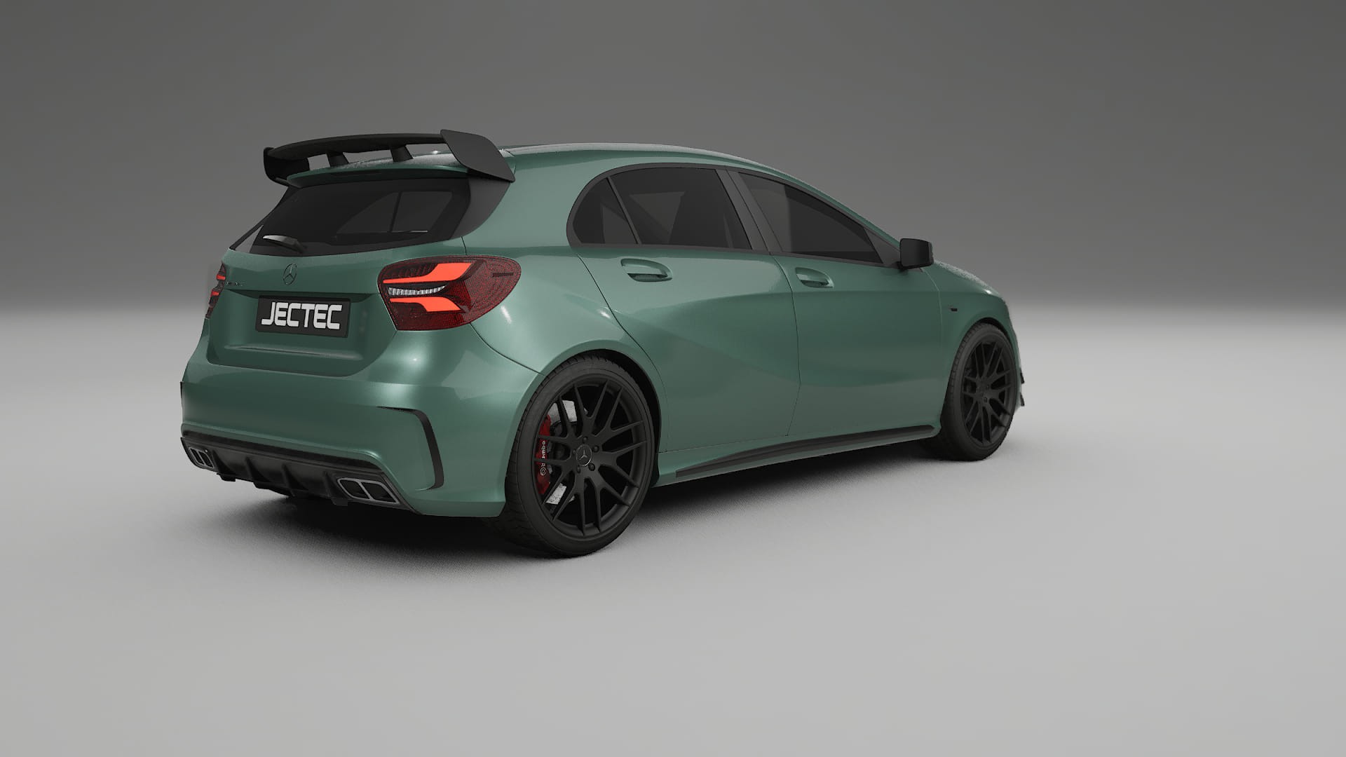Mercedes A45 AMG W176 TPU Lackskyddsfilm | EVERGREEN Färgskiftande PPF – Komplett Förskuret Kit