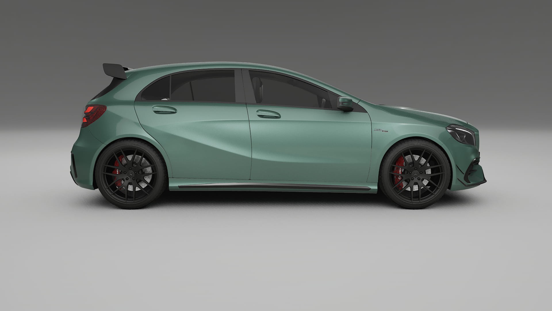 Mercedes A45 AMG W176 TPU Lackskyddsfilm | EVERGREEN Färgskiftande PPF – Komplett Förskuret Kit