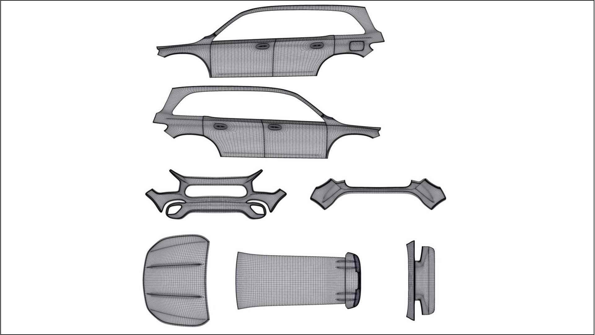 Mercedes AMG GLB TPU Lackskyddsfilm | EVERGREEN Färgskiftande PPF – Komplett Förskuret Kit 2