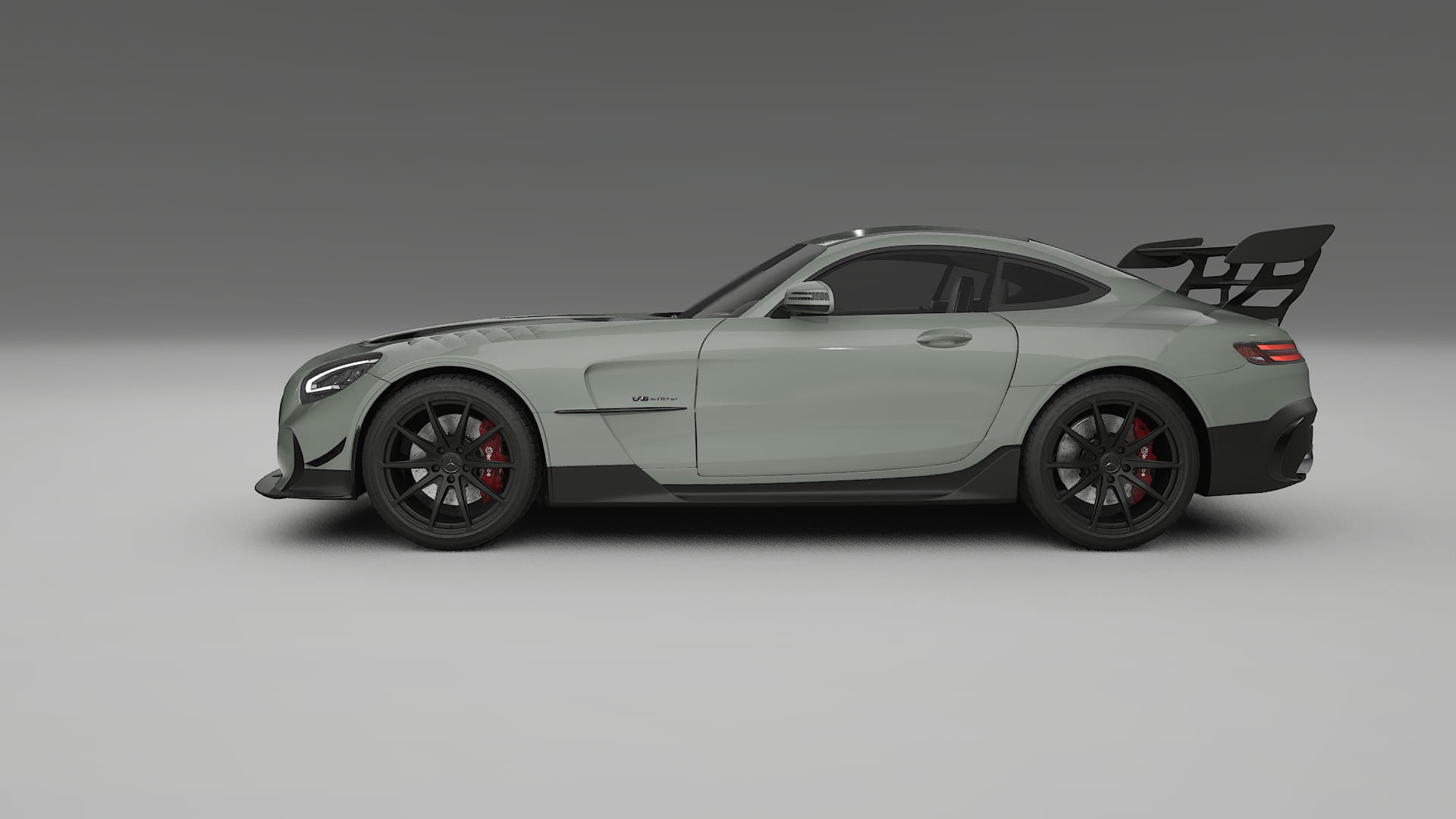 Mercedes AMG GT Black Series C192 Coupe TPU Lackskyddsfilm | SLATE Färgskiftande PPF – Komplett Förskuret Kit
