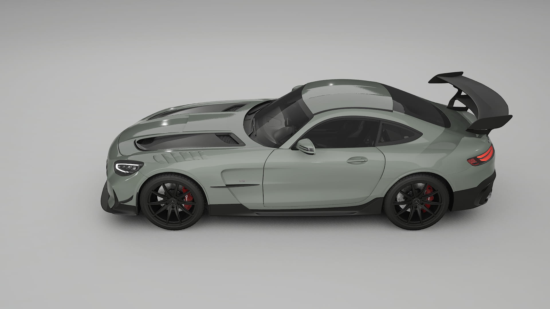 Mercedes AMG GT Black Series C192 Coupe TPU Lackskyddsfilm | SLATE Färgskiftande PPF – Komplett Förskuret Kit