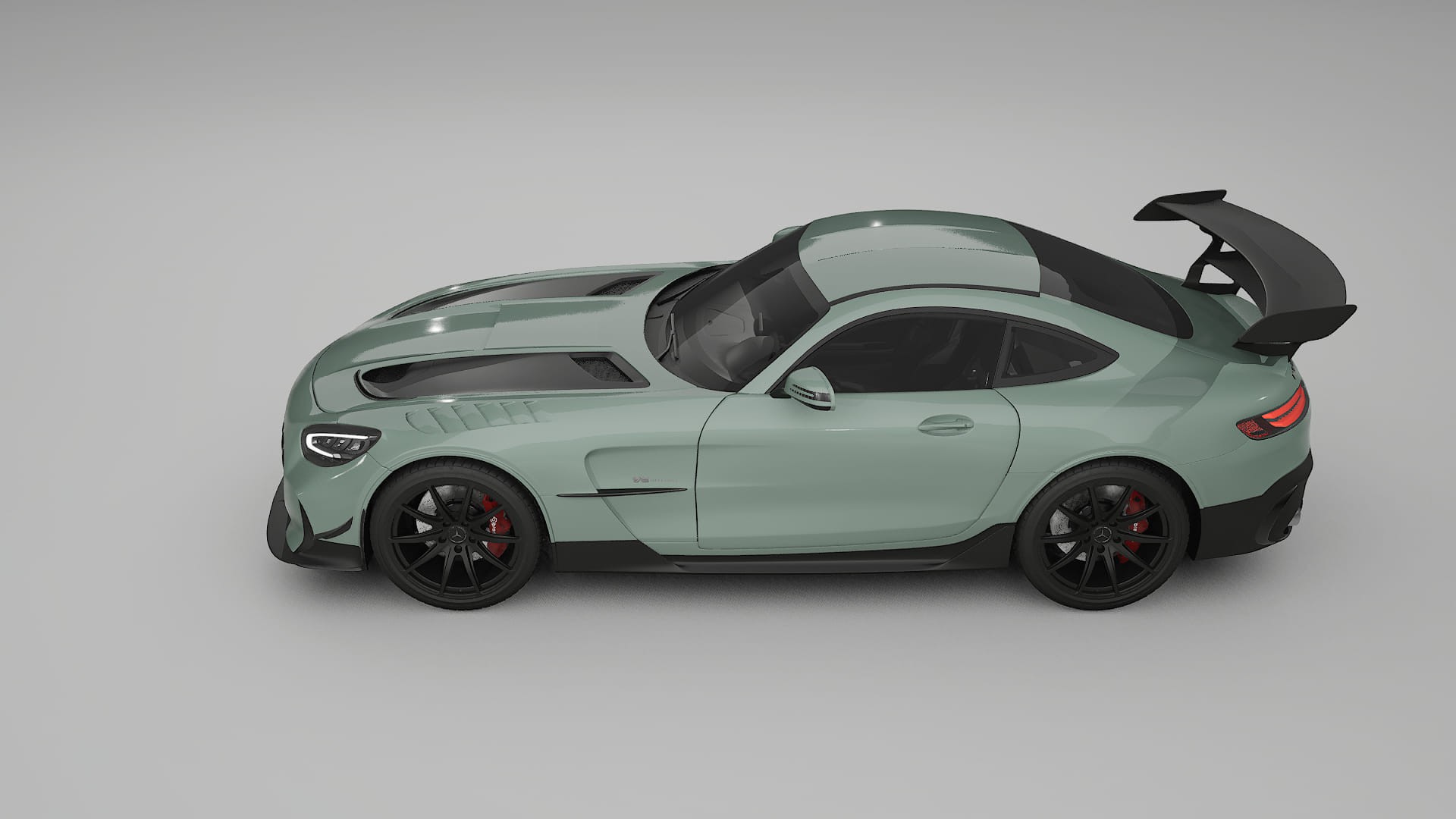 Mercedes AMG GT Black Series C192 Coupe TPU Lackskyddsfilm | CINDER Färgskiftande PPF – Komplett Förskuret Kit