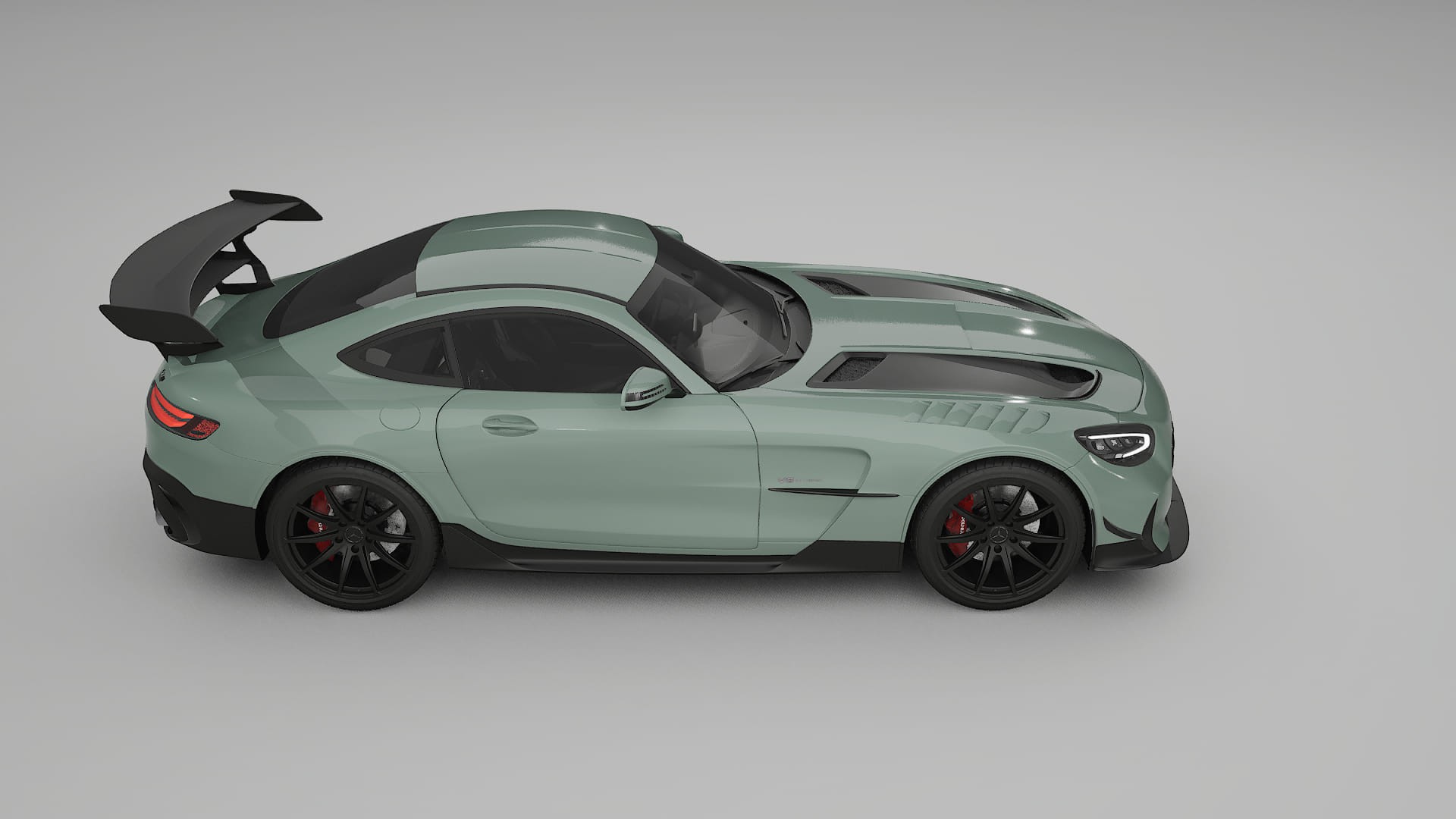 Mercedes AMG GT Black Series C192 Coupe TPU Lackskyddsfilm | CINDER Färgskiftande PPF – Komplett Förskuret Kit