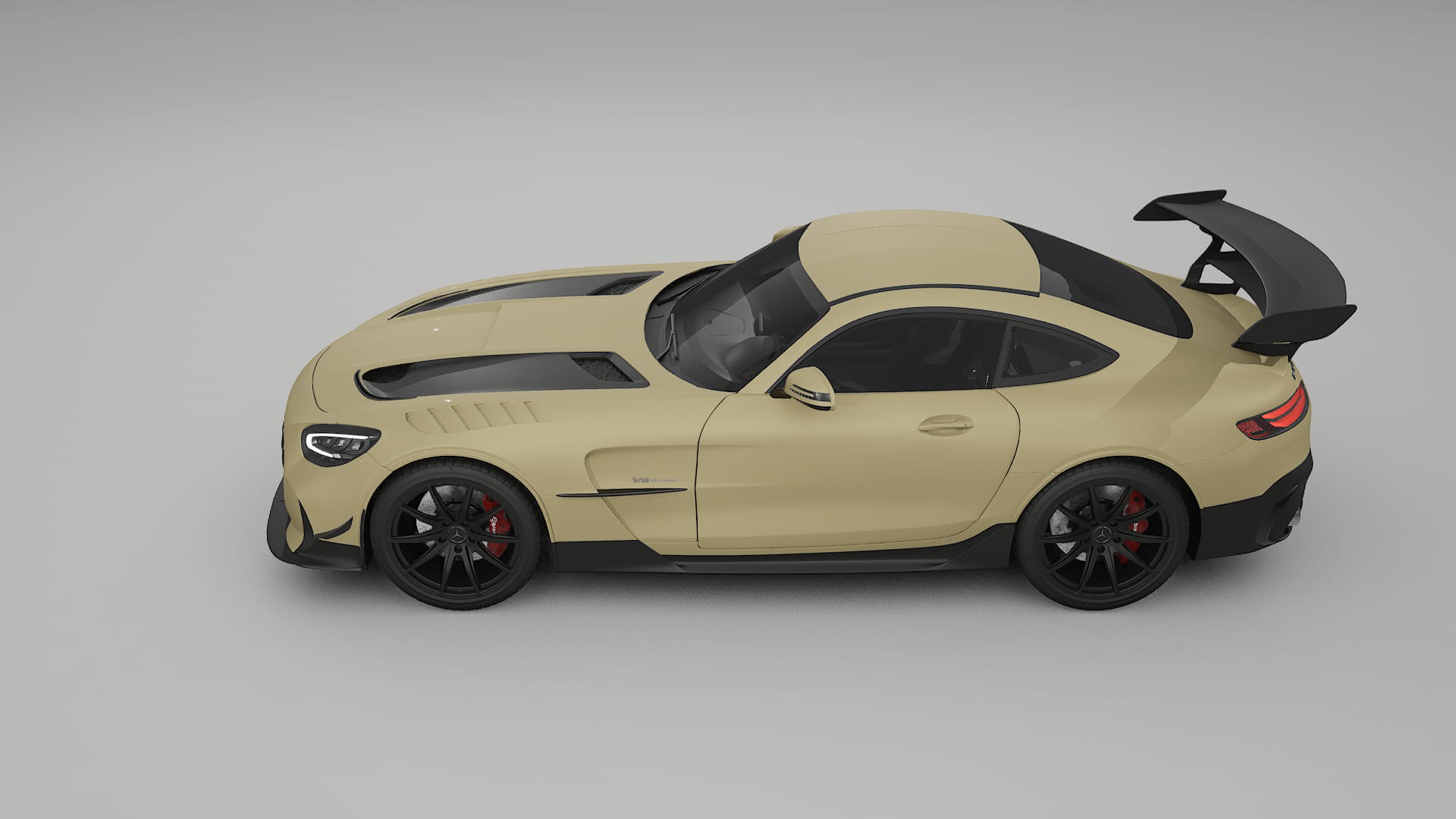 Mercedes AMG GT Black Series C192 Coupe TPU Lackskyddsfilm | SAND Färgskiftande PPF – Komplett Förskuret Kit