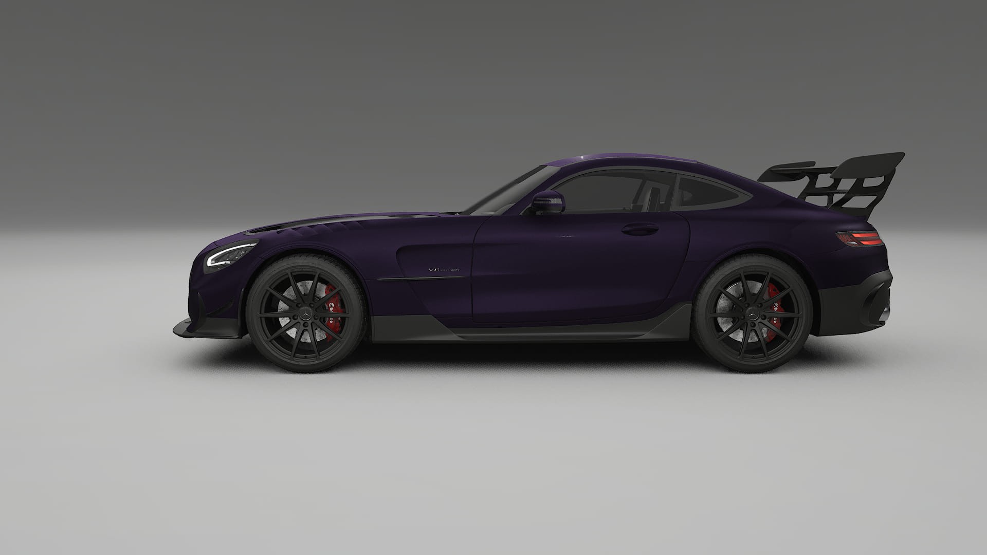 Mercedes AMG GT Black Series C192 Coupe TPU Lackskyddsfilm | VIOLET Färgskiftande PPF – Komplett Förskuret Kit