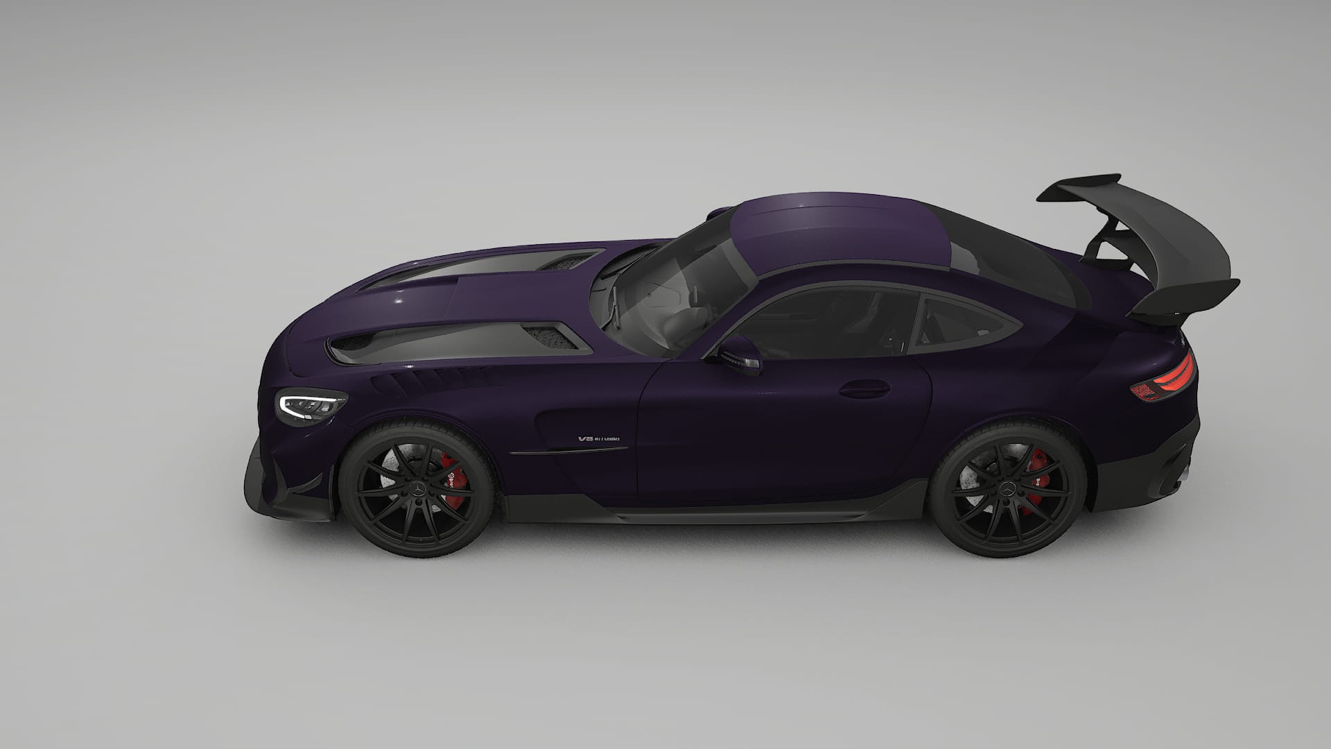 Mercedes AMG GT Black Series C192 Coupe TPU Lackskyddsfilm | VIOLET Färgskiftande PPF – Komplett Förskuret Kit