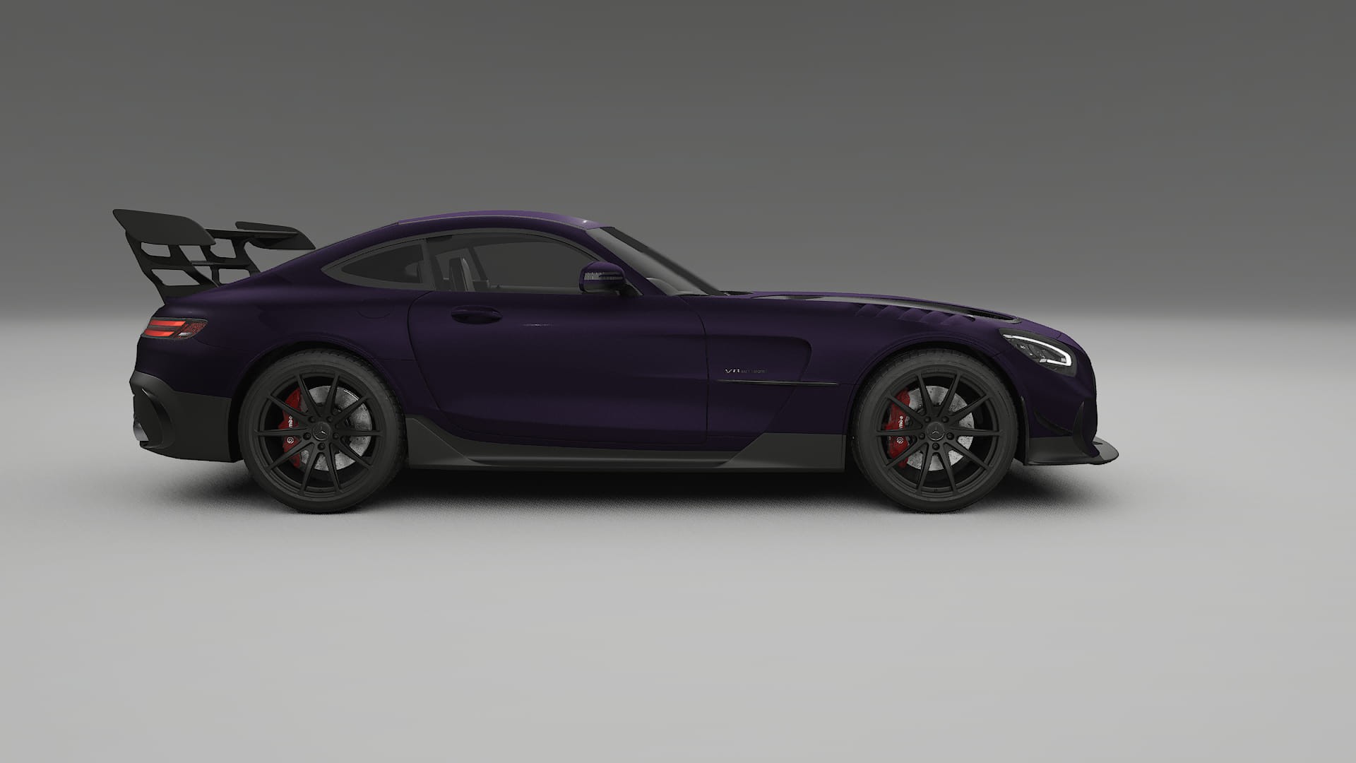 Mercedes AMG GT Black Series C192 Coupe TPU Lackskyddsfilm | VIOLET Färgskiftande PPF – Komplett Förskuret Kit