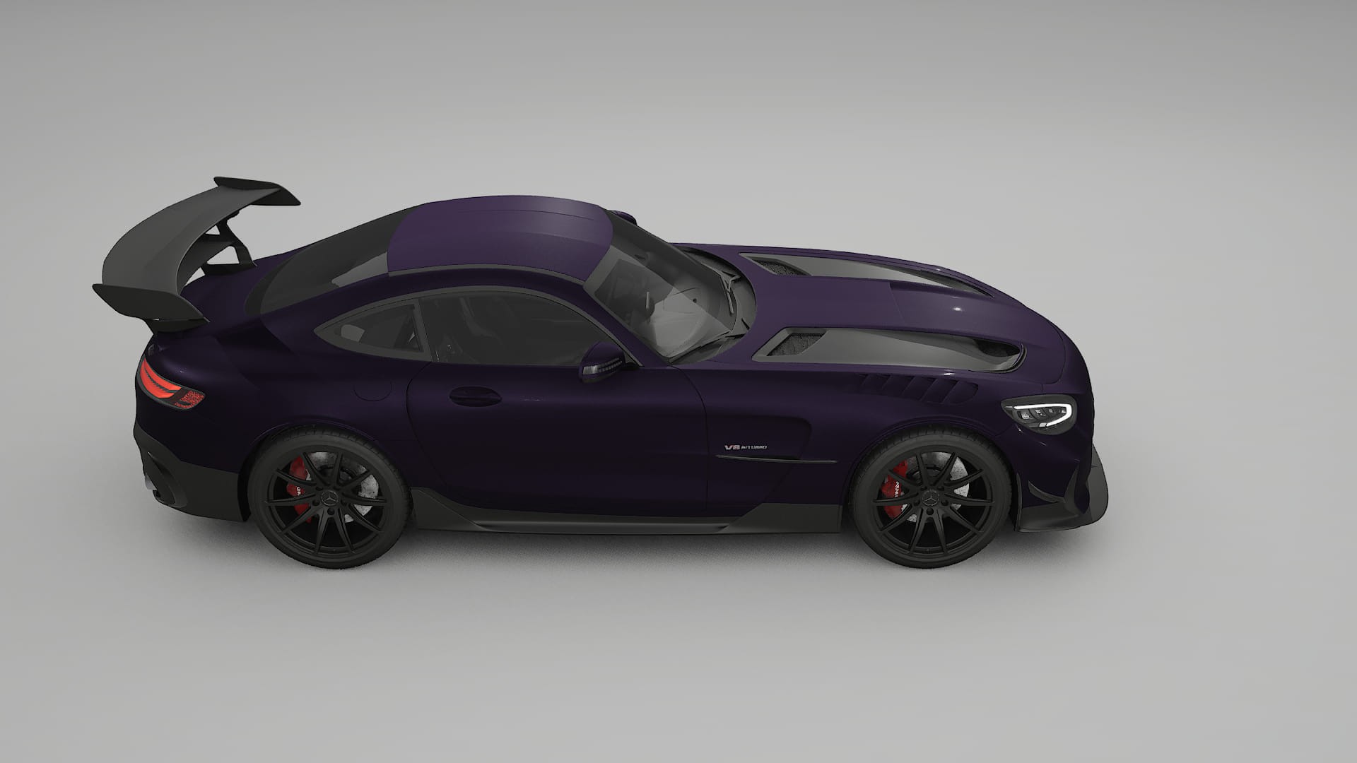 Mercedes AMG GT Black Series C192 Coupe TPU Lackskyddsfilm | VIOLET Färgskiftande PPF – Komplett Förskuret Kit