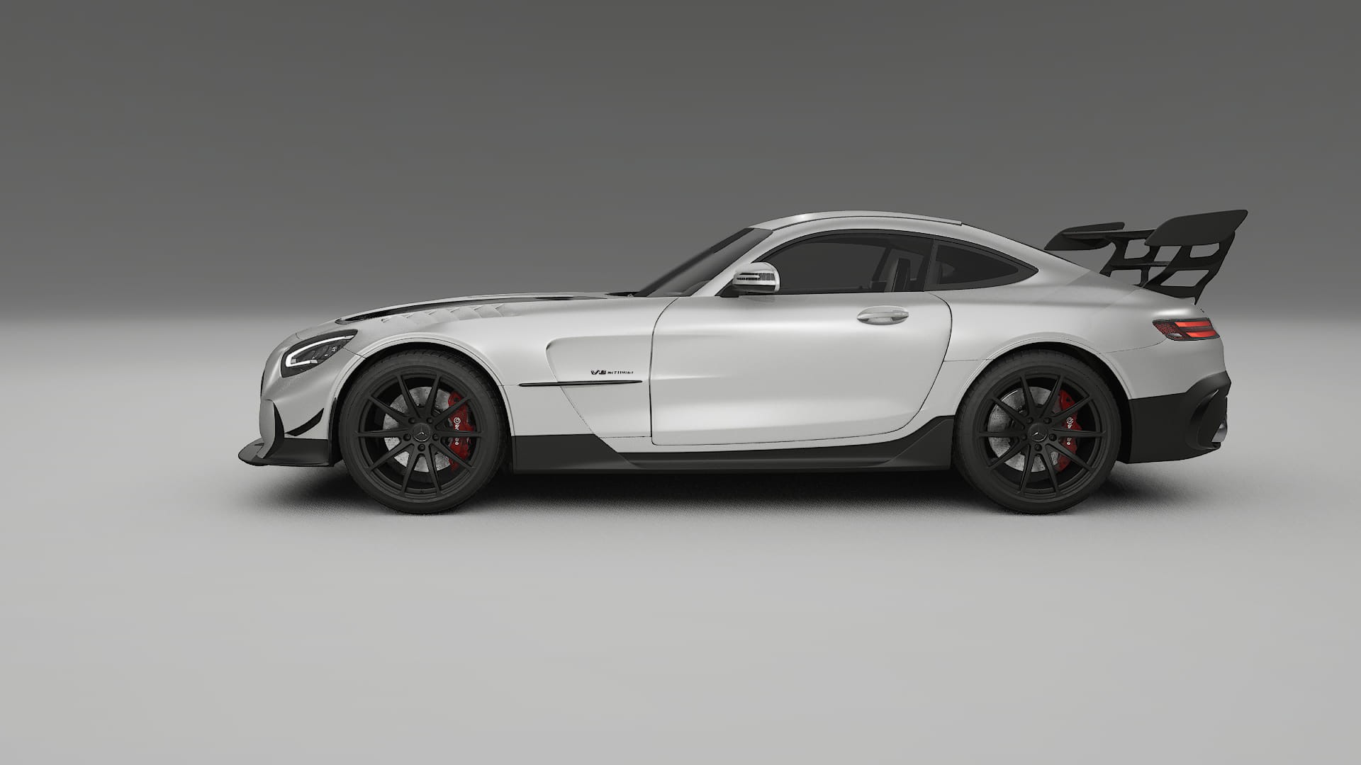 Mercedes AMG GT Black Series C192 Coupe TPU Lackskyddsfilm | OPAL Färgskiftande PPF – Komplett Förskuret Kit