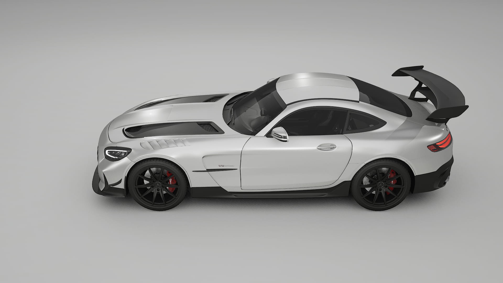 Mercedes AMG GT Black Series C192 Coupe TPU Lackskyddsfilm | OPAL Färgskiftande PPF – Komplett Förskuret Kit