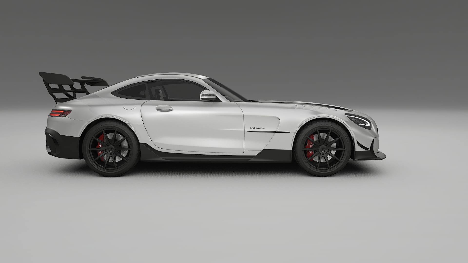 Mercedes AMG GT Black Series C192 Coupe TPU Lackskyddsfilm | OPAL Färgskiftande PPF – Komplett Förskuret Kit