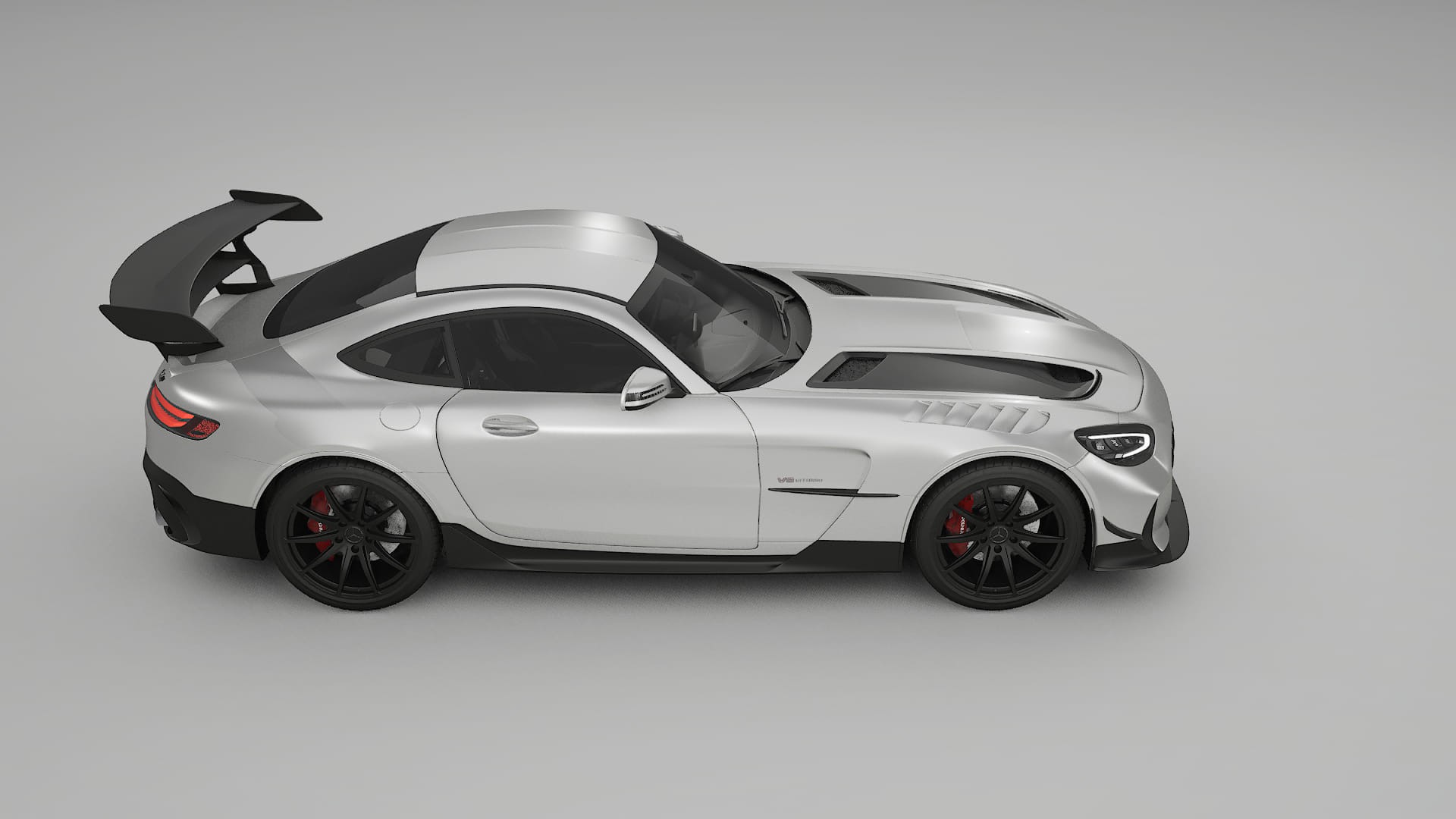 Mercedes AMG GT Black Series C192 Coupe TPU Lackskyddsfilm | OPAL Färgskiftande PPF – Komplett Förskuret Kit
