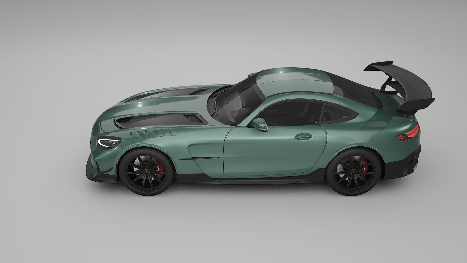 Mercedes AMG GT Black Series C192 Coupe TPU Lackskyddsfilm | EVERGREEN Färgskiftande PPF – Komplett Förskuret Kit