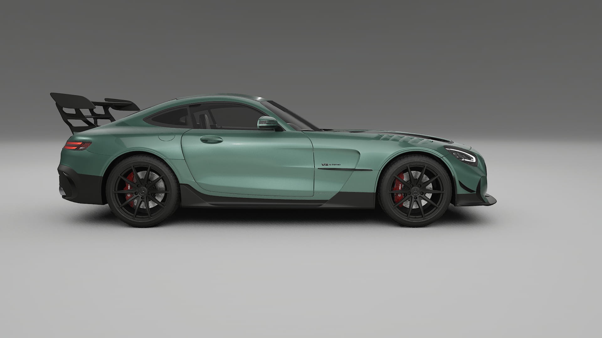 Mercedes AMG GT Black Series C192 Coupe TPU Lackskyddsfilm | EVERGREEN Färgskiftande PPF – Komplett Förskuret Kit