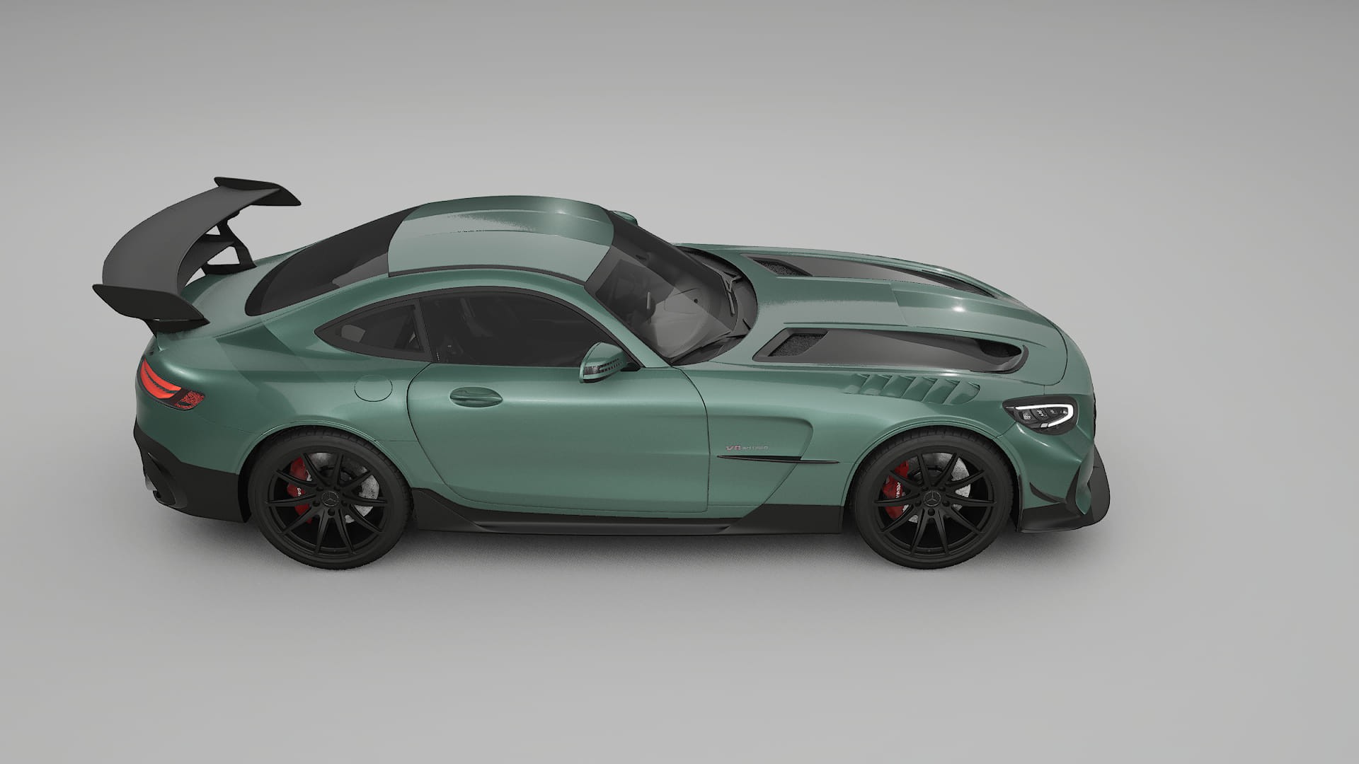 Mercedes AMG GT Black Series C192 Coupe TPU Lackskyddsfilm | EVERGREEN Färgskiftande PPF – Komplett Förskuret Kit
