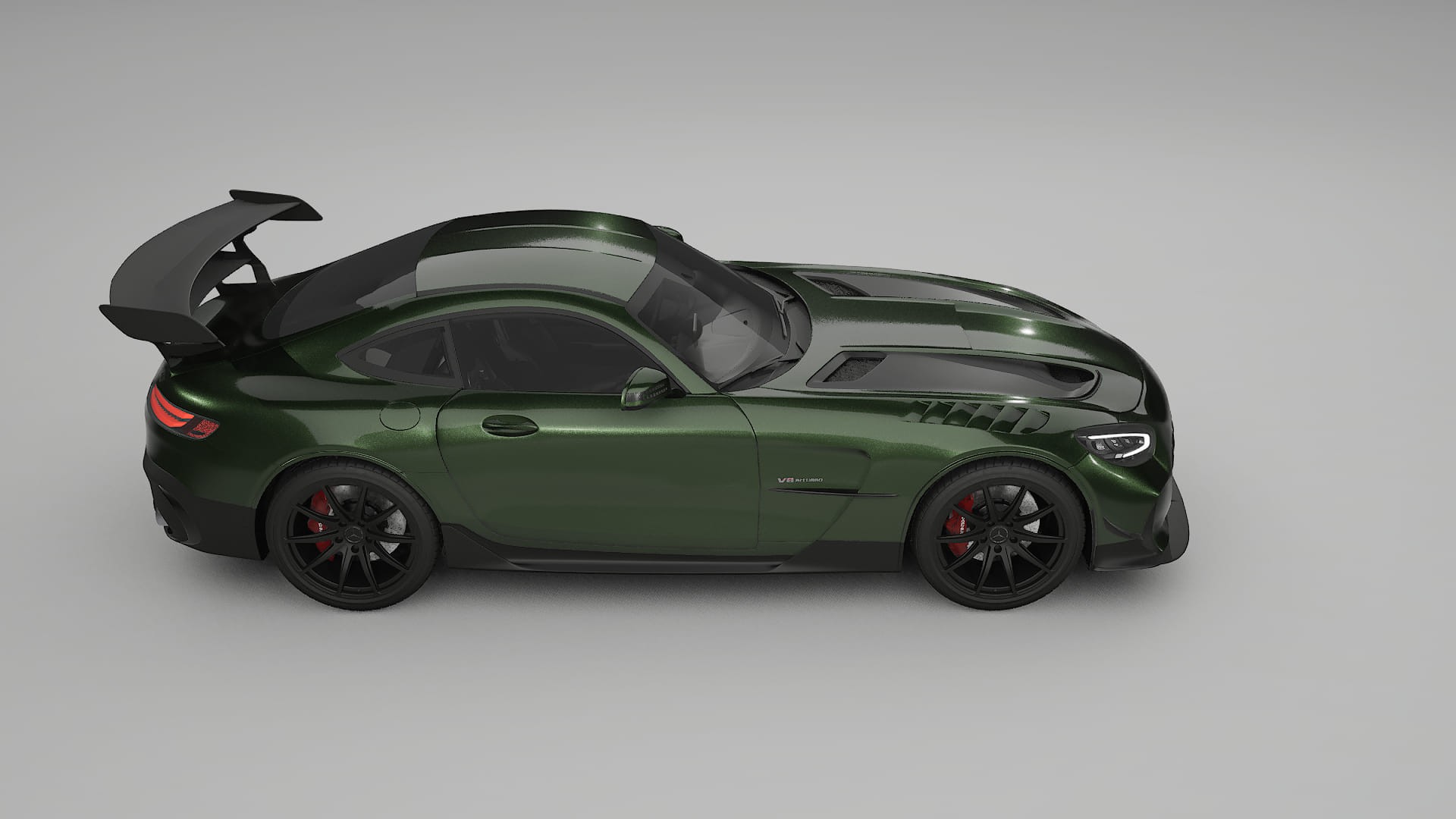 Mercedes AMG GT Black Series C192 Coupe TPU Lackskyddsfilm | LAGOON Färgskiftande PPF – Komplett Förskuret Kit