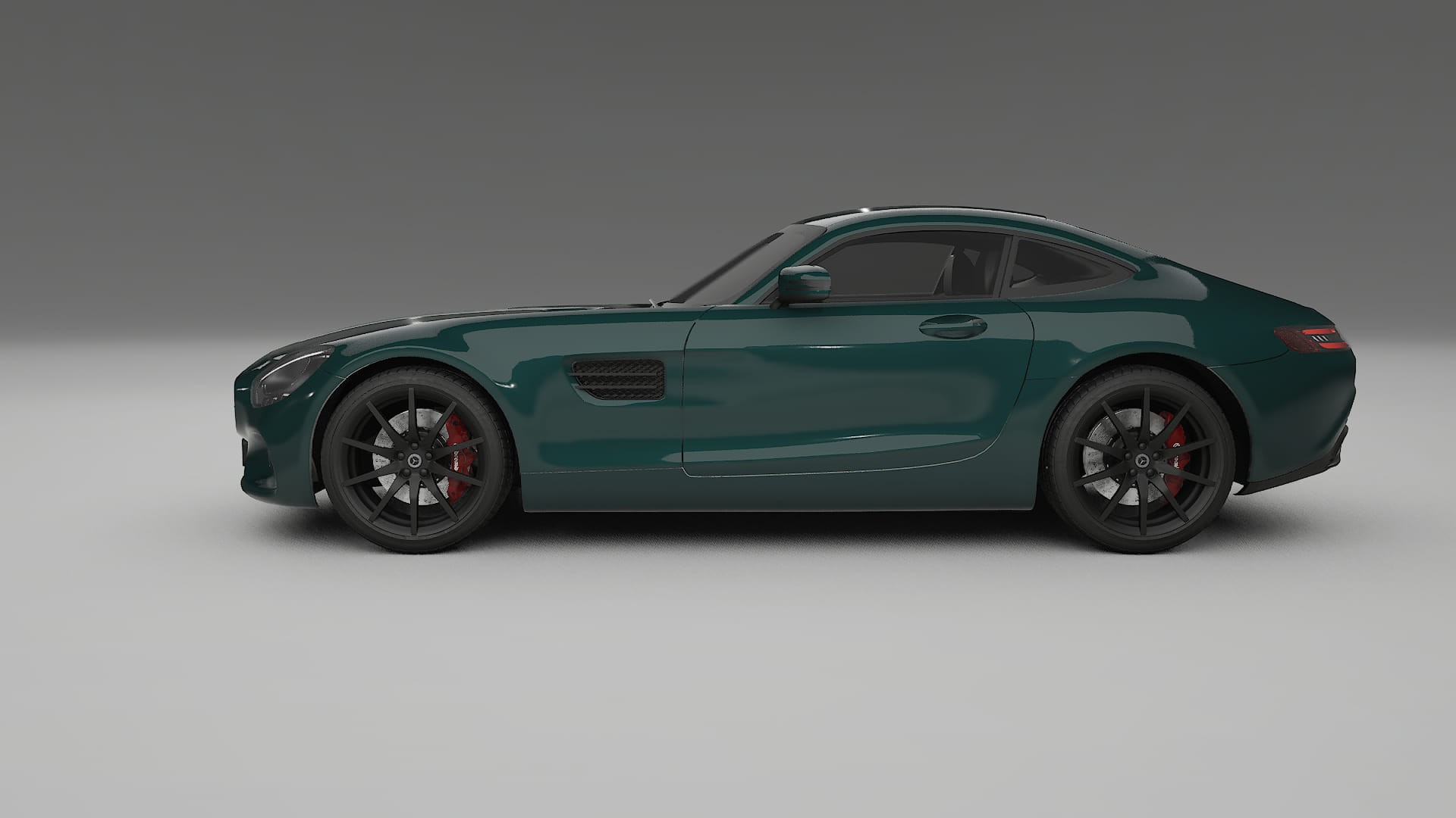 Mercedes AMG GT C190 Coupe TPU Lackskyddsfilm | INFERNO Färgskiftande PPF – Komplett Förskuret Kit
