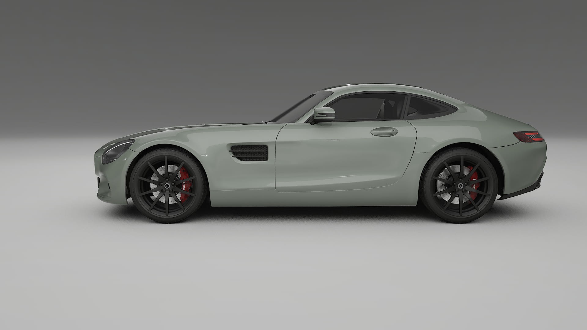 Mercedes AMG GT C190 Coupe TPU Lackskyddsfilm | SLATE Färgskiftande PPF – Komplett Förskuret Kit
