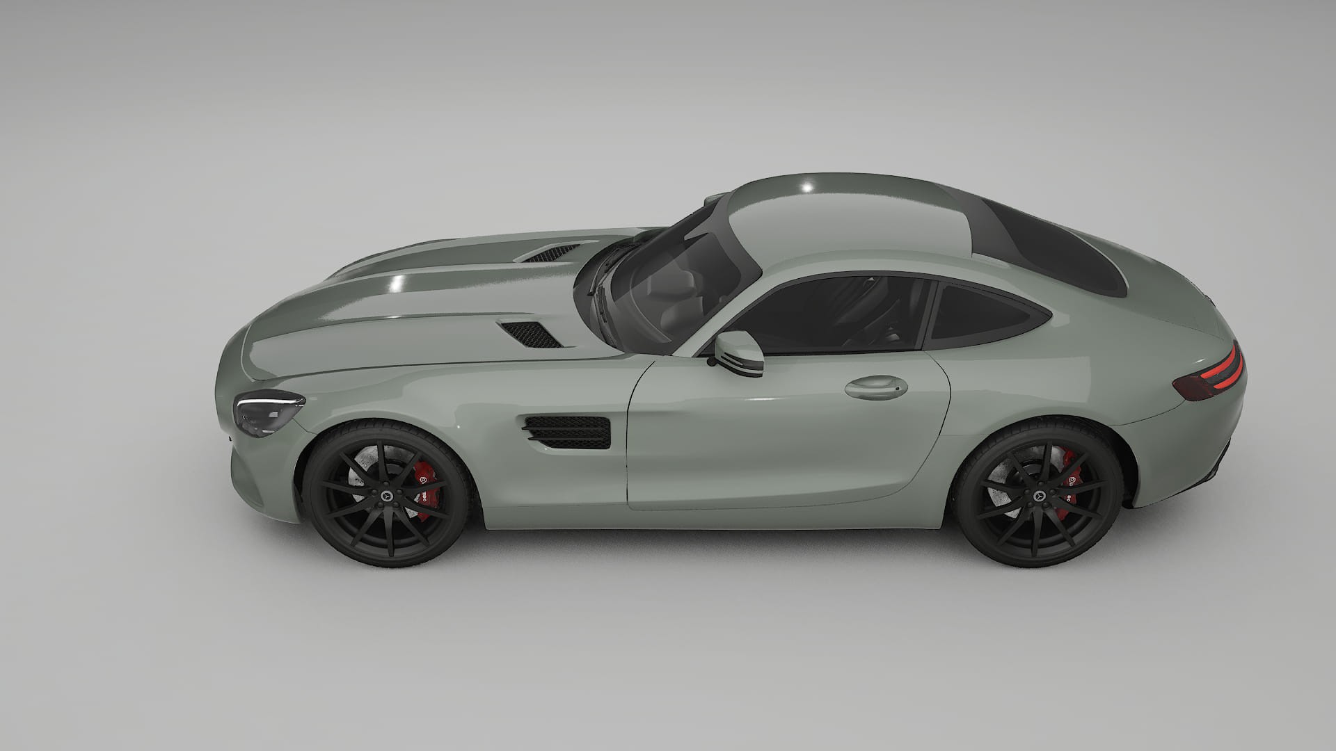 Mercedes AMG GT C190 Coupe TPU Lackskyddsfilm | SLATE Färgskiftande PPF – Komplett Förskuret Kit