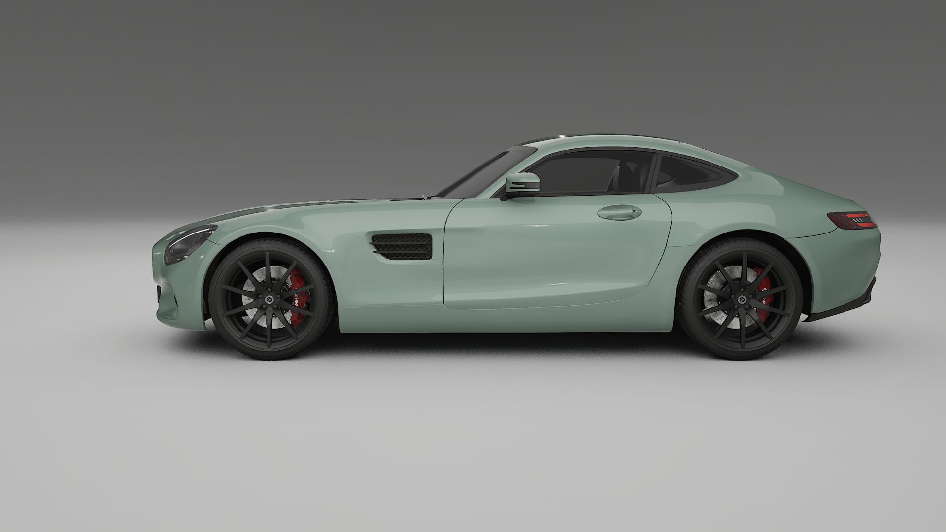 Mercedes AMG GT C190 Coupe TPU Lackskyddsfilm | CINDER Färgskiftande PPF – Komplett Förskuret Kit