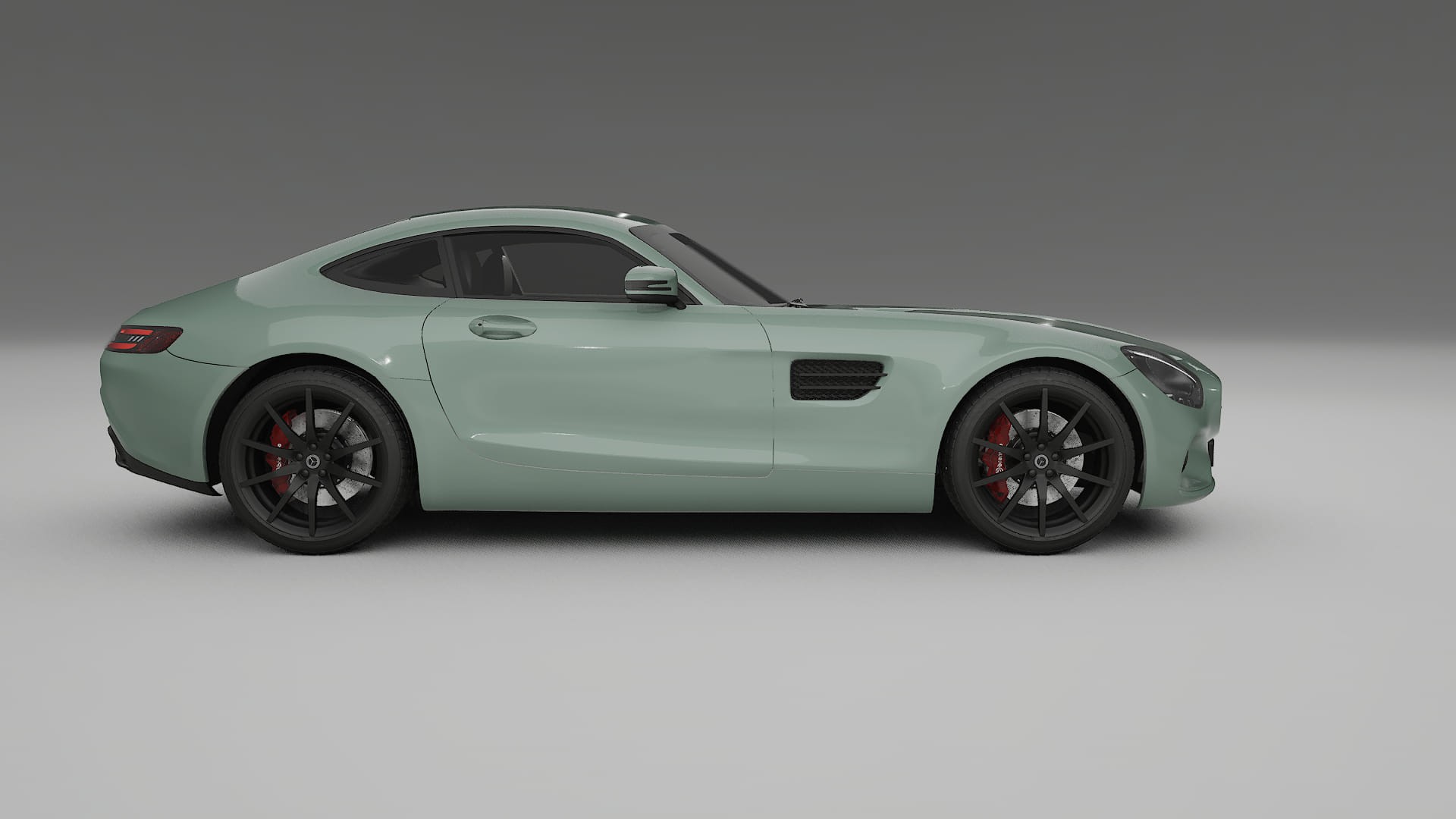 Mercedes AMG GT C190 Coupe TPU Lackskyddsfilm | CINDER Färgskiftande PPF – Komplett Förskuret Kit