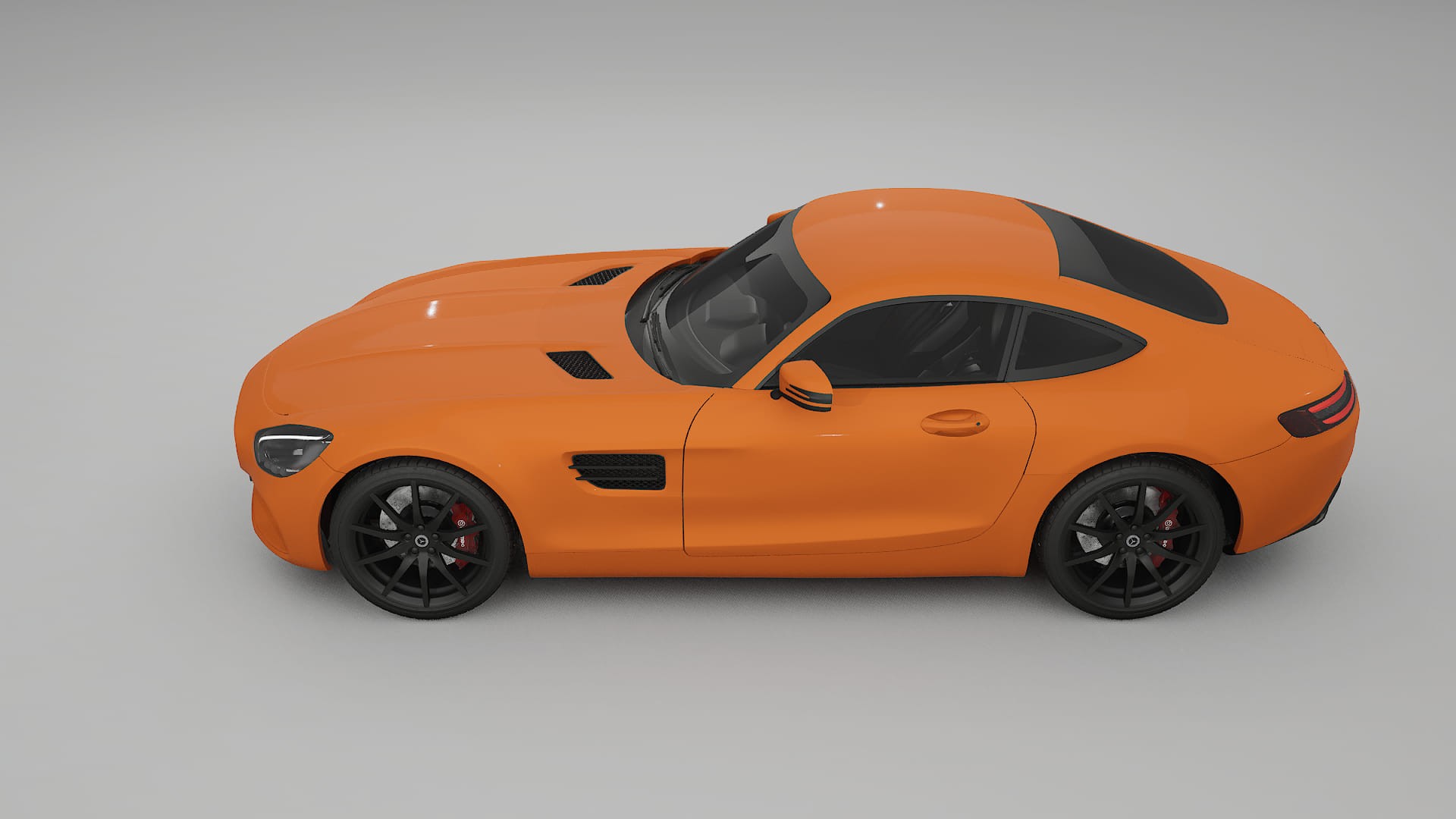 Mercedes AMG GT C190 Coupe TPU Lackskyddsfilm | ROCKET Färgskiftande PPF – Komplett Förskuret Kit