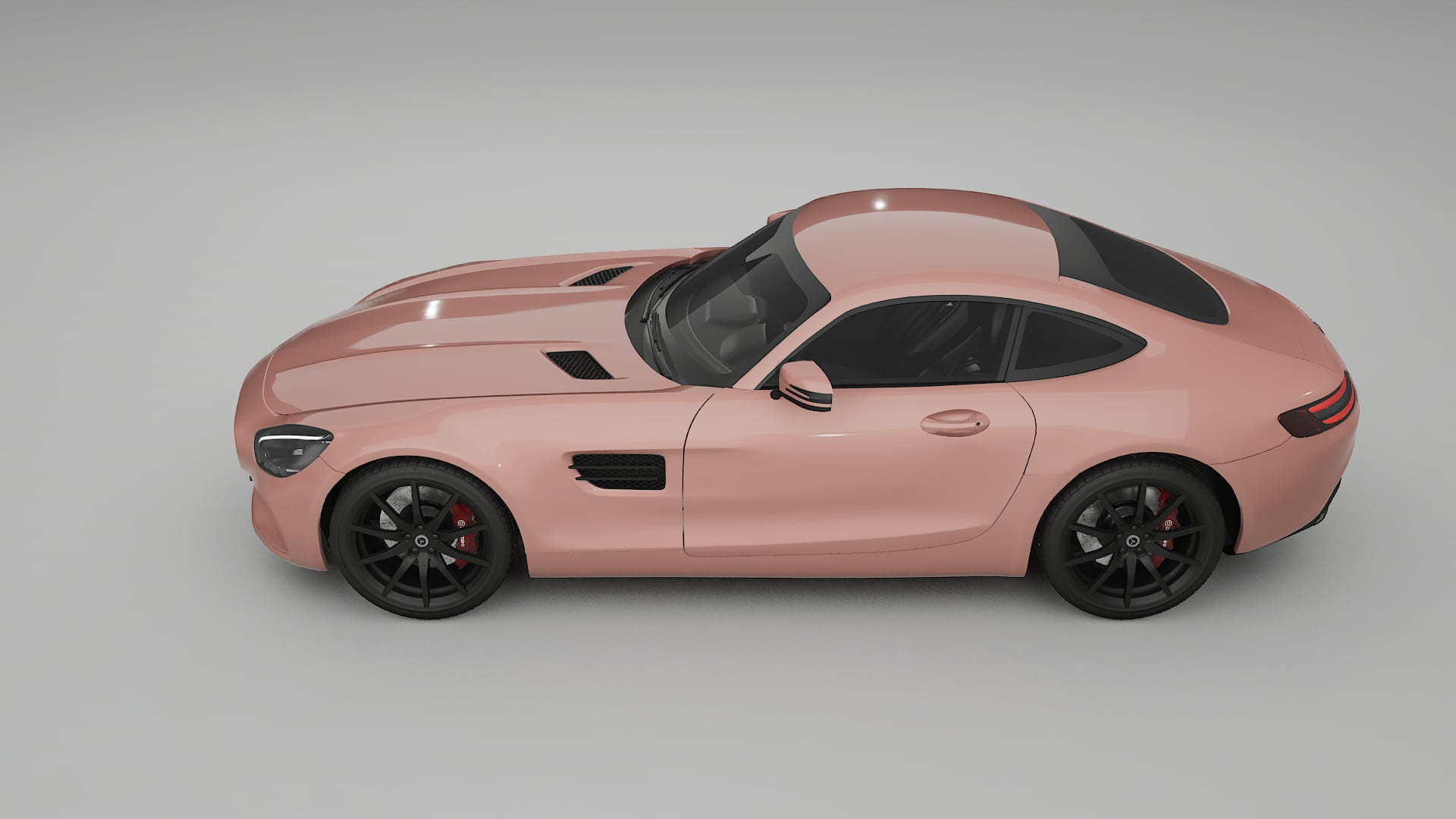Mercedes AMG GT C190 Coupe TPU Lackskyddsfilm | BLUSH Färgskiftande PPF – Komplett Förskuret Kit