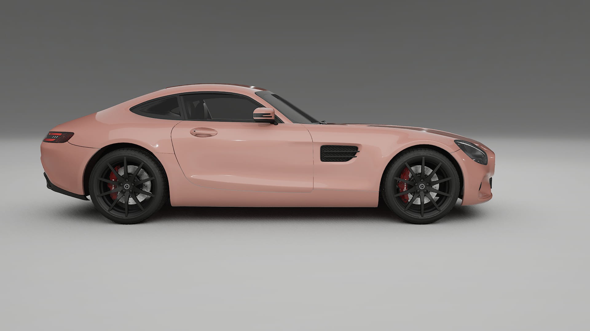 Mercedes AMG GT C190 Coupe TPU Lackskyddsfilm | BLUSH Färgskiftande PPF – Komplett Förskuret Kit